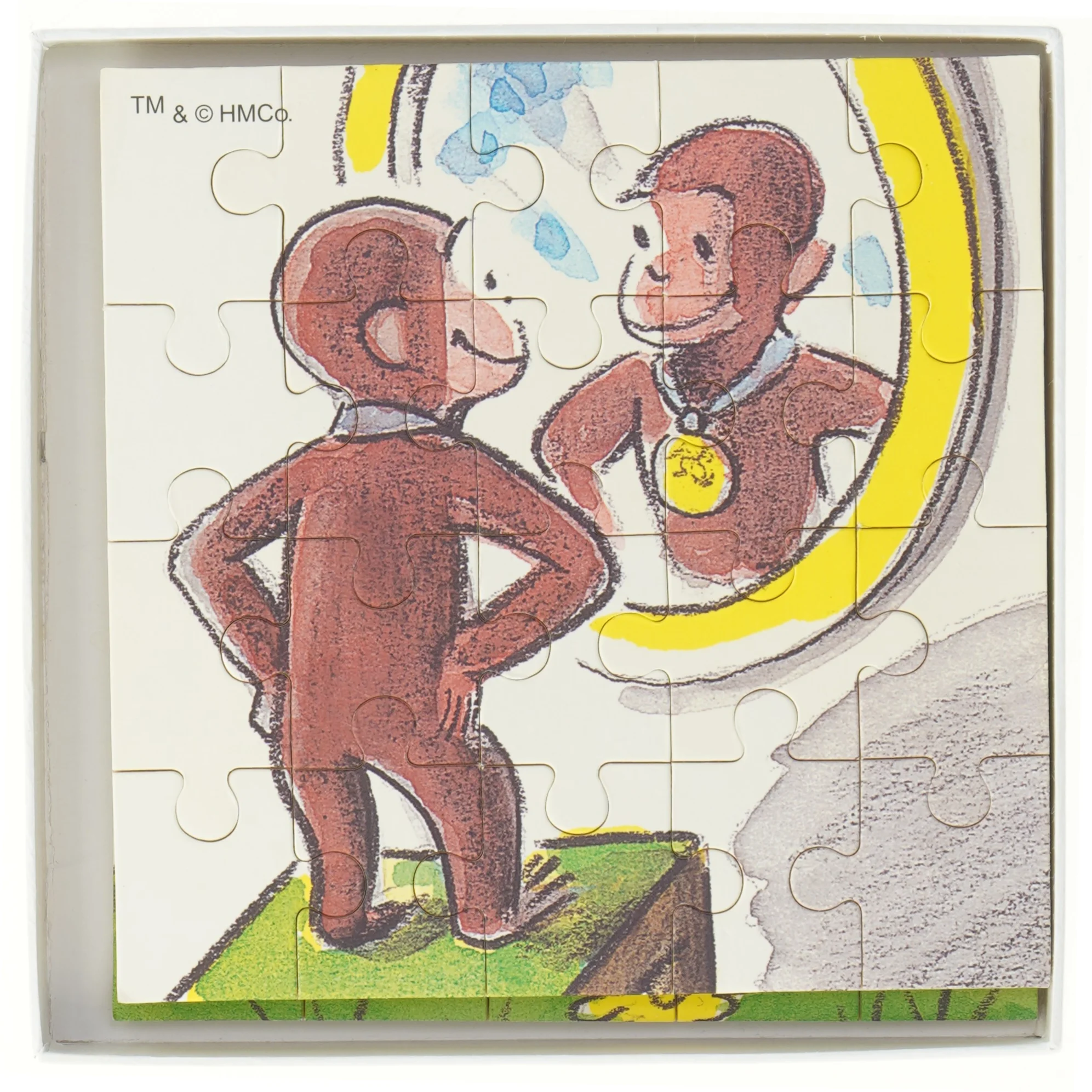 Puslespil i træ, Peter Pedal, Curious George (str. 20 cm)