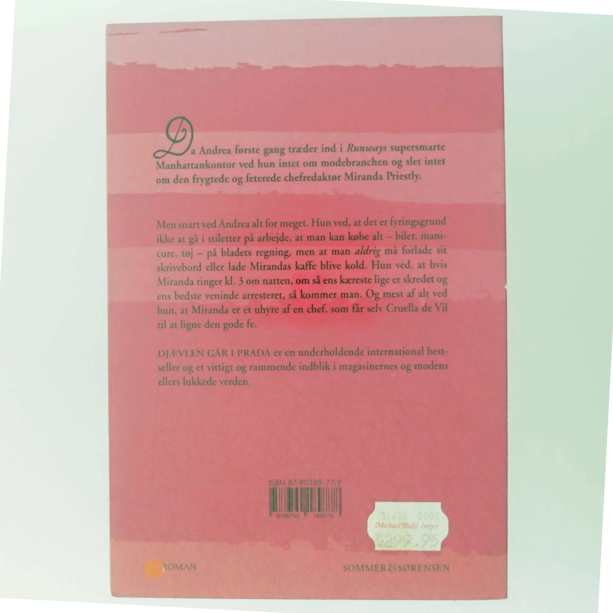 Djævlen går i Prada af Lauren Weisberger (Bog)