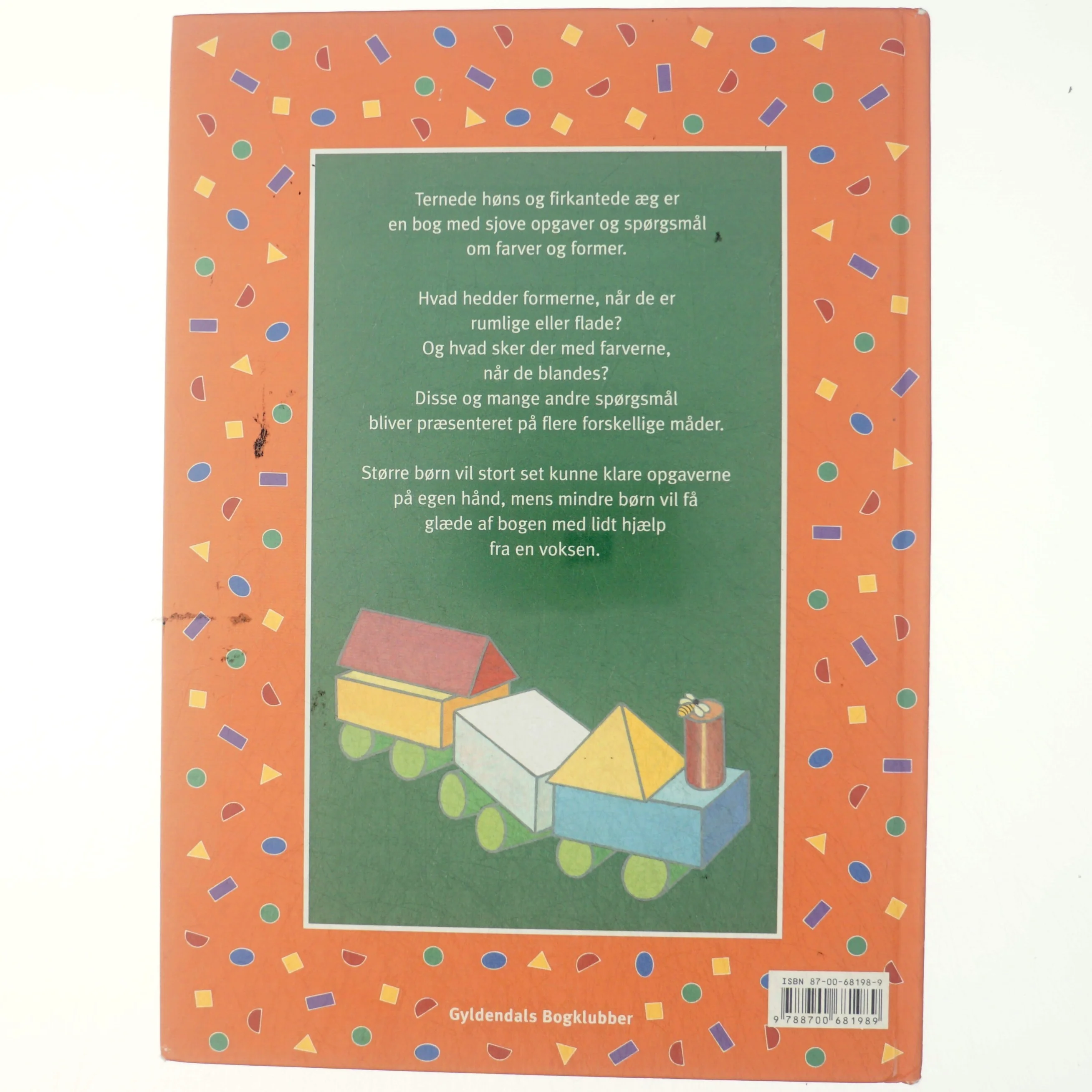 Har du hørt om ternede høns og firkantede æg : leg med farver og former af Inger Tobiasen (Bog)