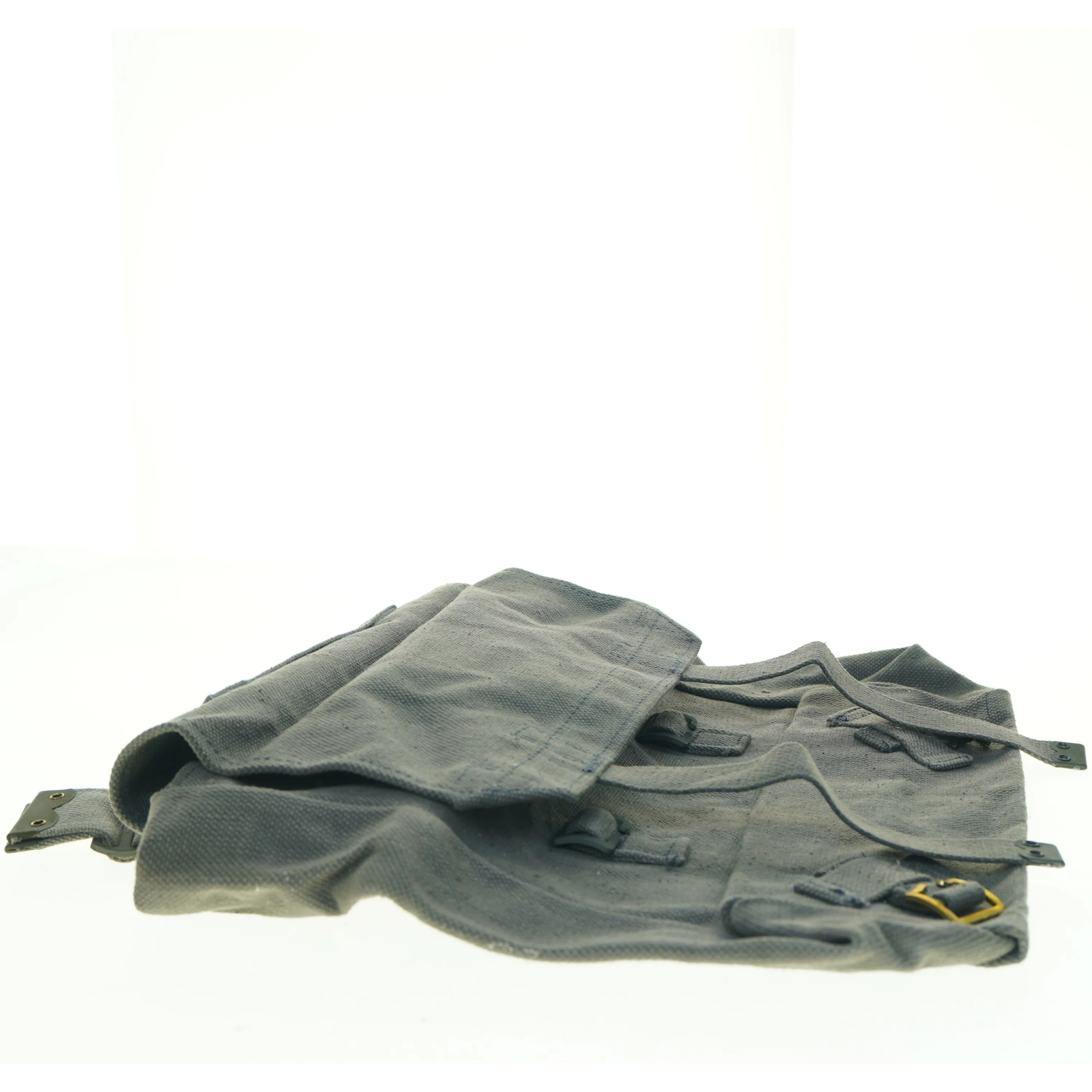 Grå stofrygsæk (str. 11 x, 33 x 36 cm)