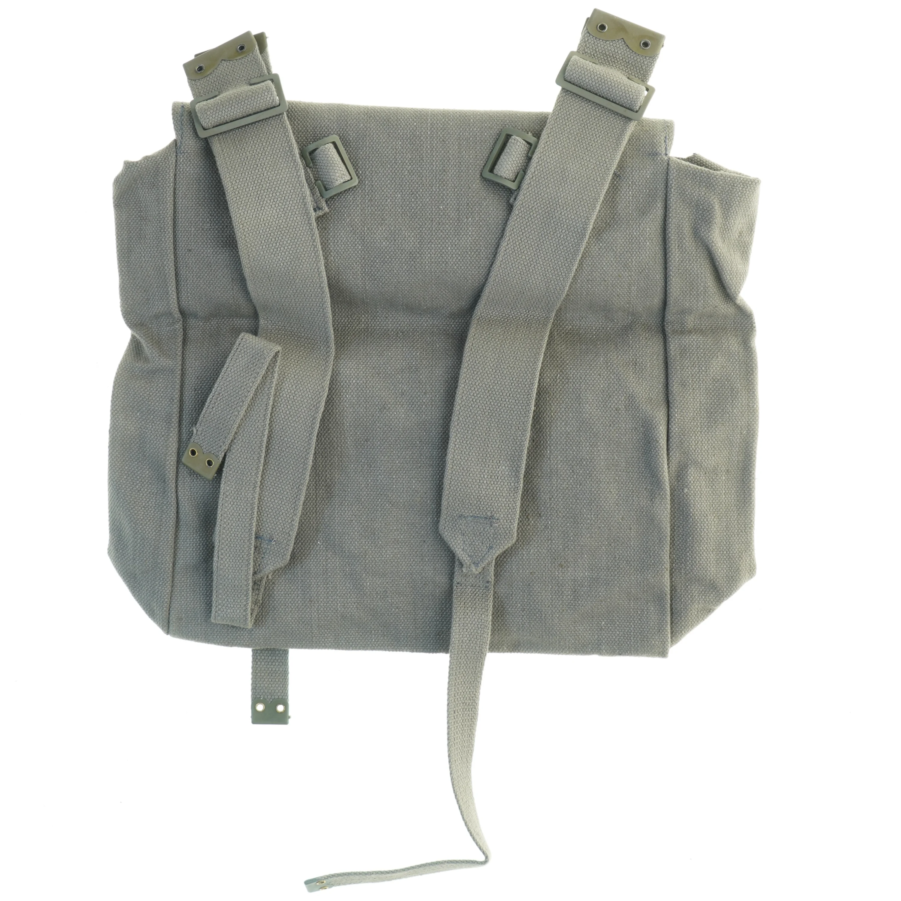 Grå stofrygsæk (str. 11 x, 33 x 36 cm)