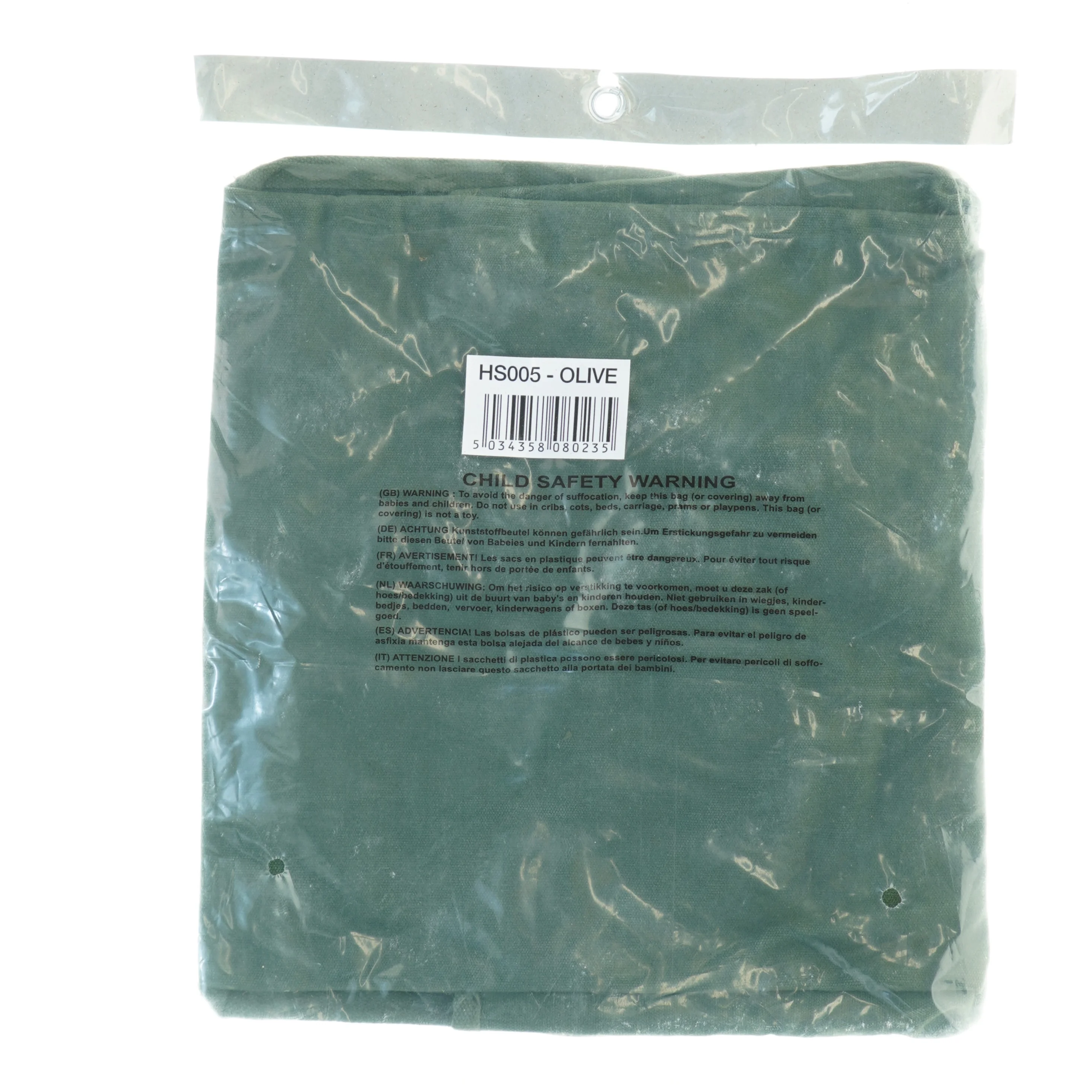 Olivengrøn taske fra Highlander (str. 14 x 30 x, 29 cm)