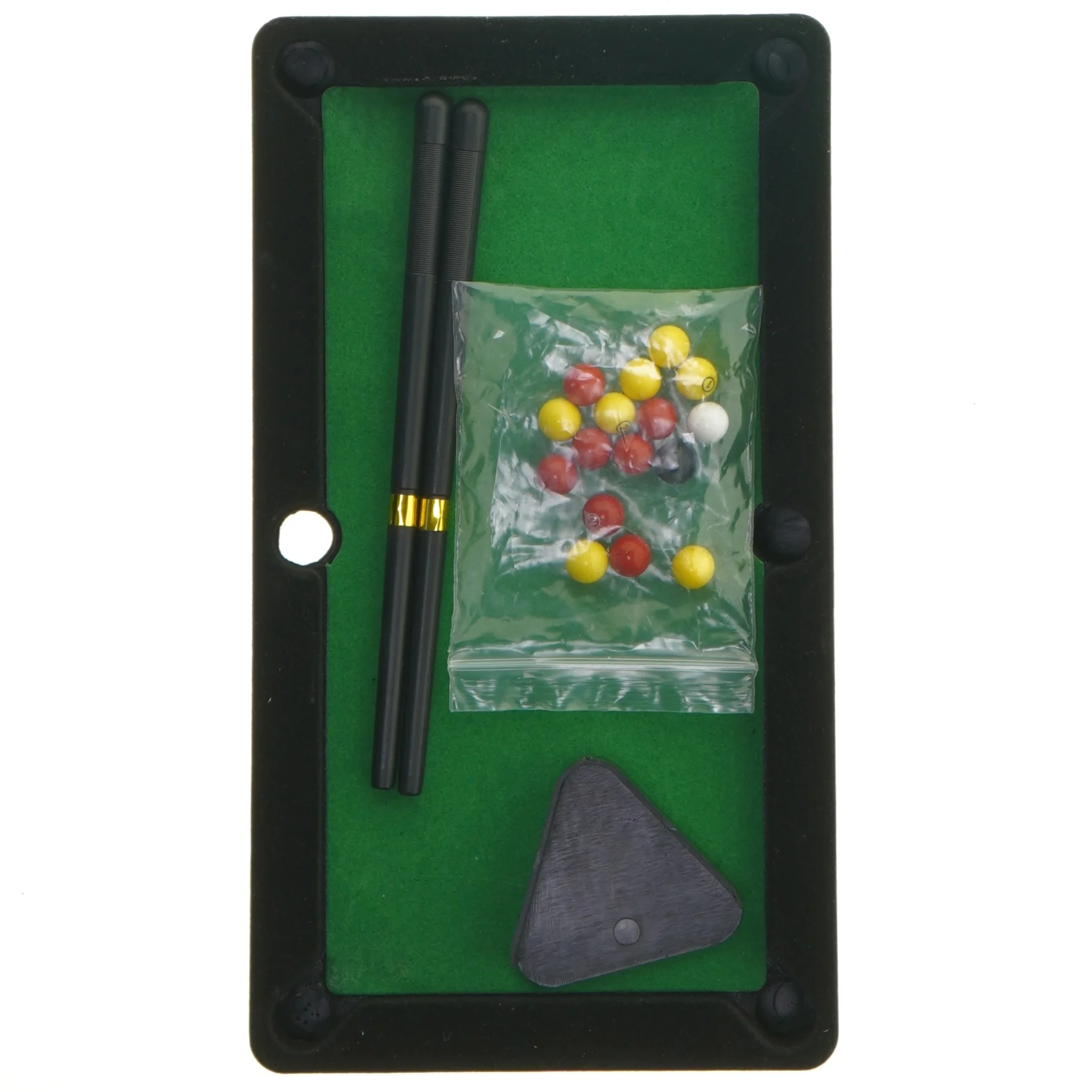 Mini billardbord fra Tiger (str. 24 x 14 cm)