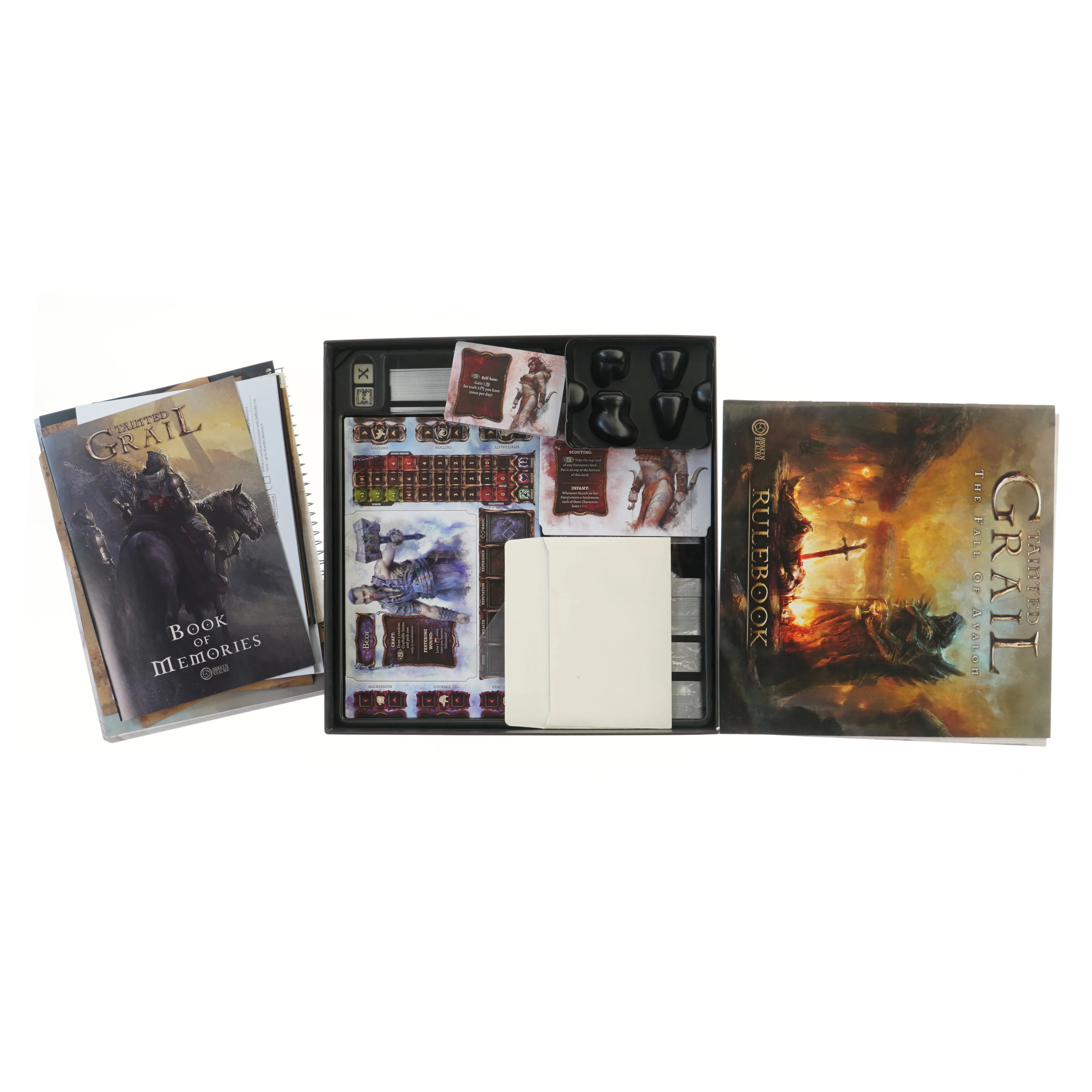 Tainted Grail: The Fall of Avalon brætspil fra Awaken Realms (str. 31x31 cm)