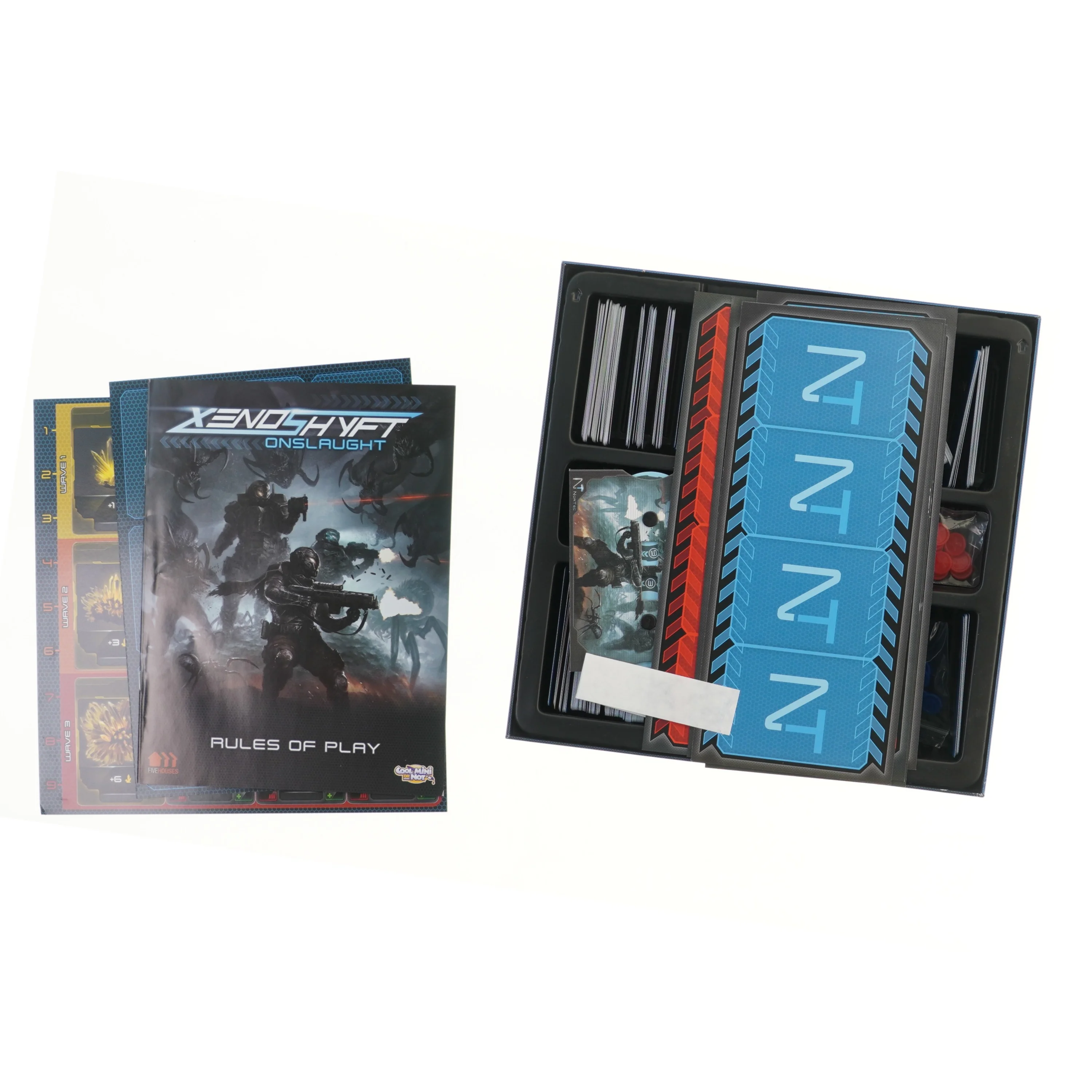 Xenoshyft Onslaught brætspil (str. 31x31 cm)