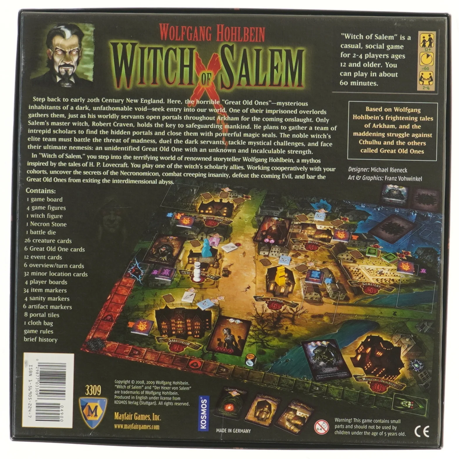 Witch of Salem brætspil fra Kosmos (str. 30x30 cm)