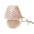Murano glasbordlampe, lyserød (str. 19 cm)