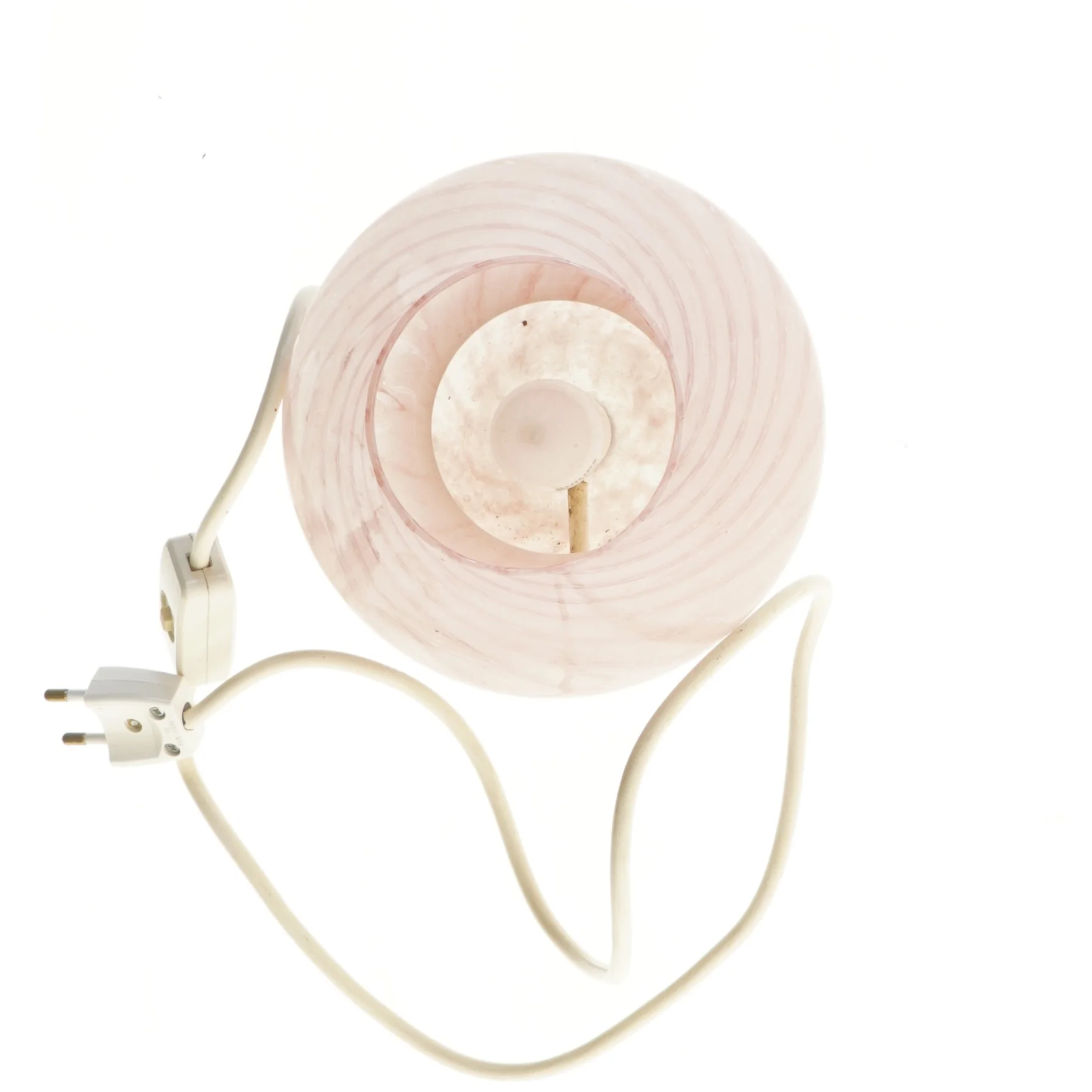 Murano glasbordlampe, lyserød (str. 19 cm)