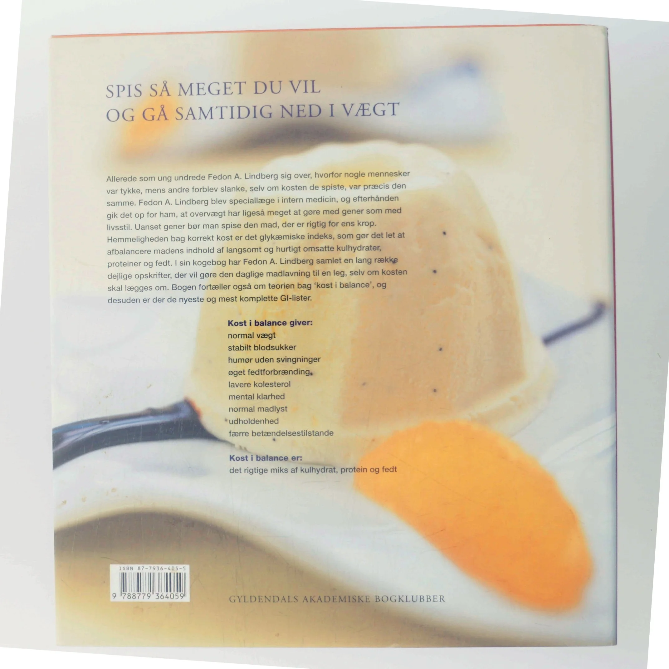 Kogebogen naturligt slank af Fedon A. Lindberg (Bog)