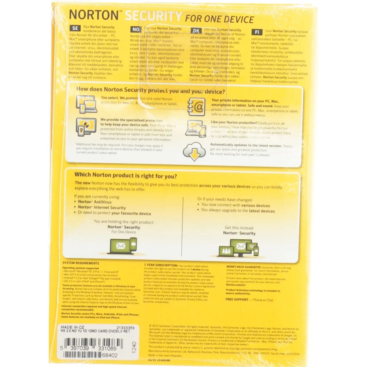 Norten Security 6 stk. (str. 20 x 15cm)