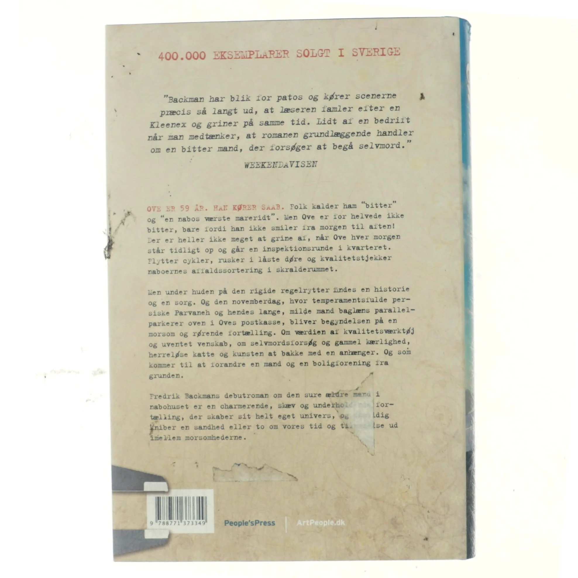 En mand der hedder Ove : roman (Klassesæt) af Fredrik Backman (Bog)