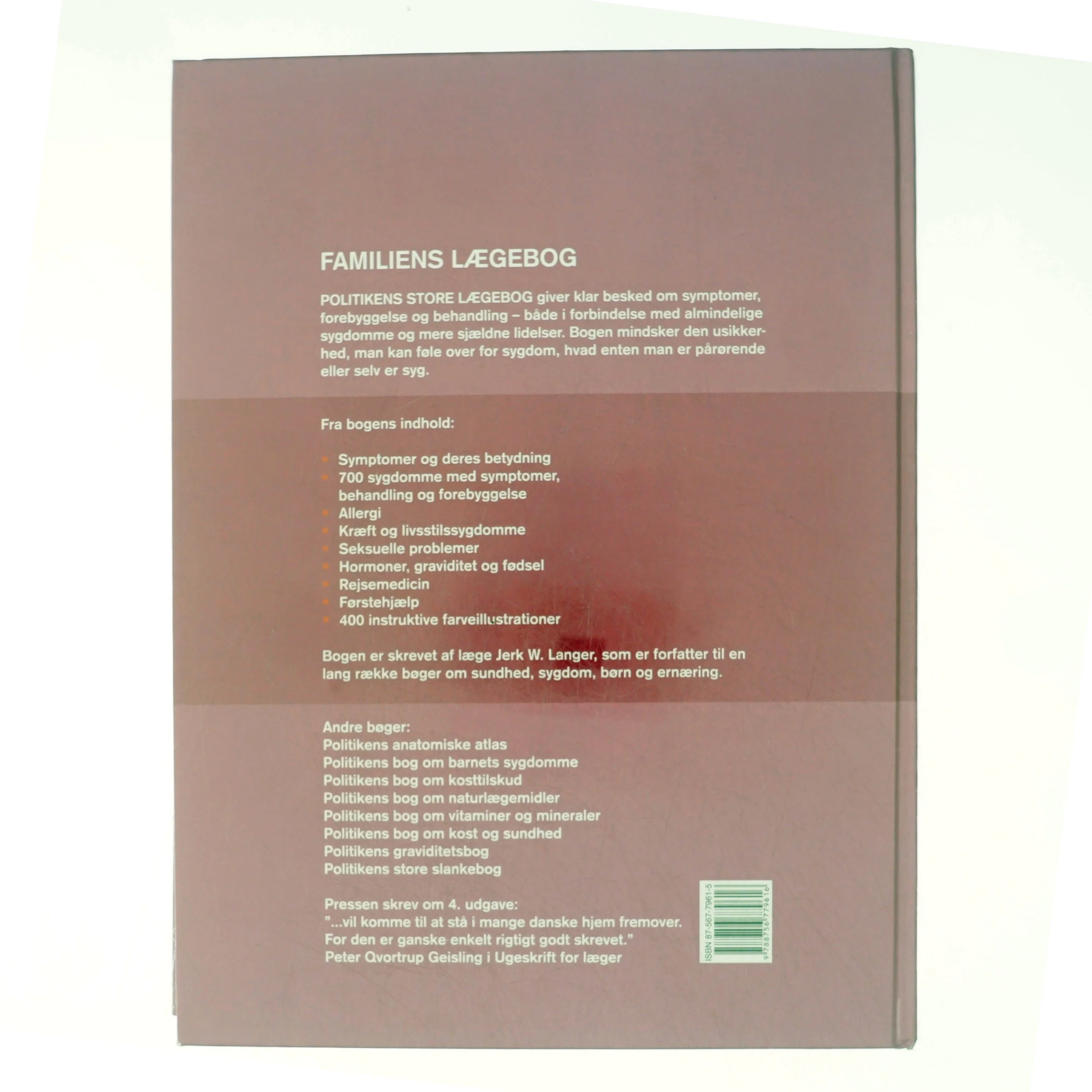 Politikens store lægebog af Jerk W. Langer (Bog)