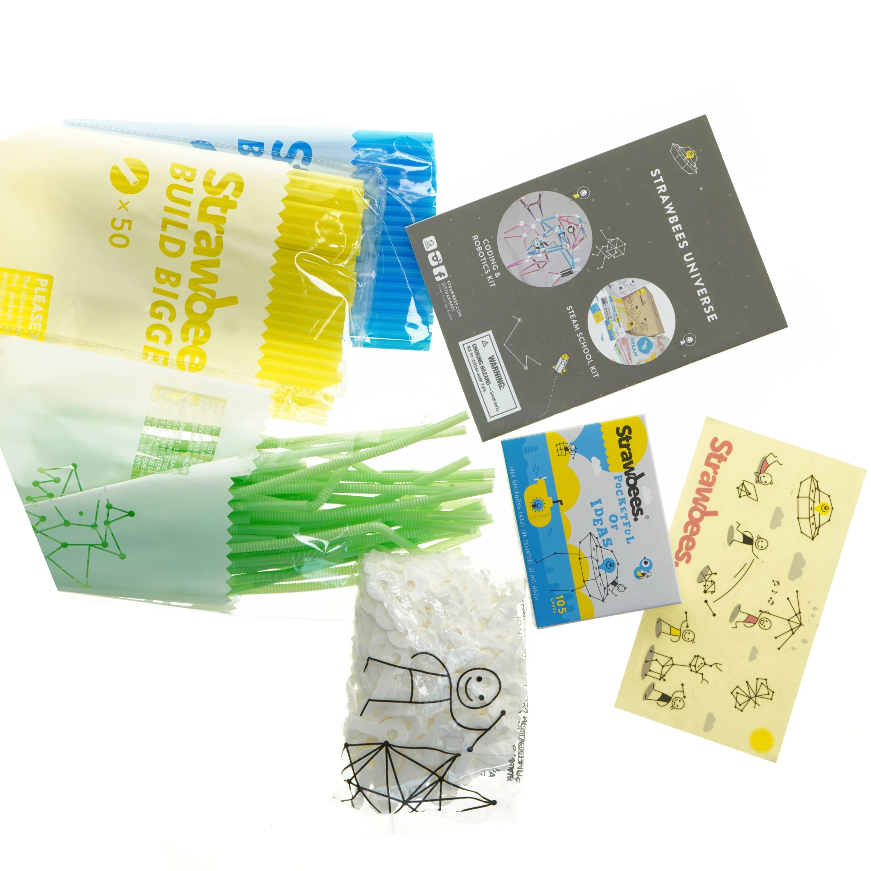 Strawbees Imagination Kit byggesæt fra Strawbees (str. 5x25x38 cm)