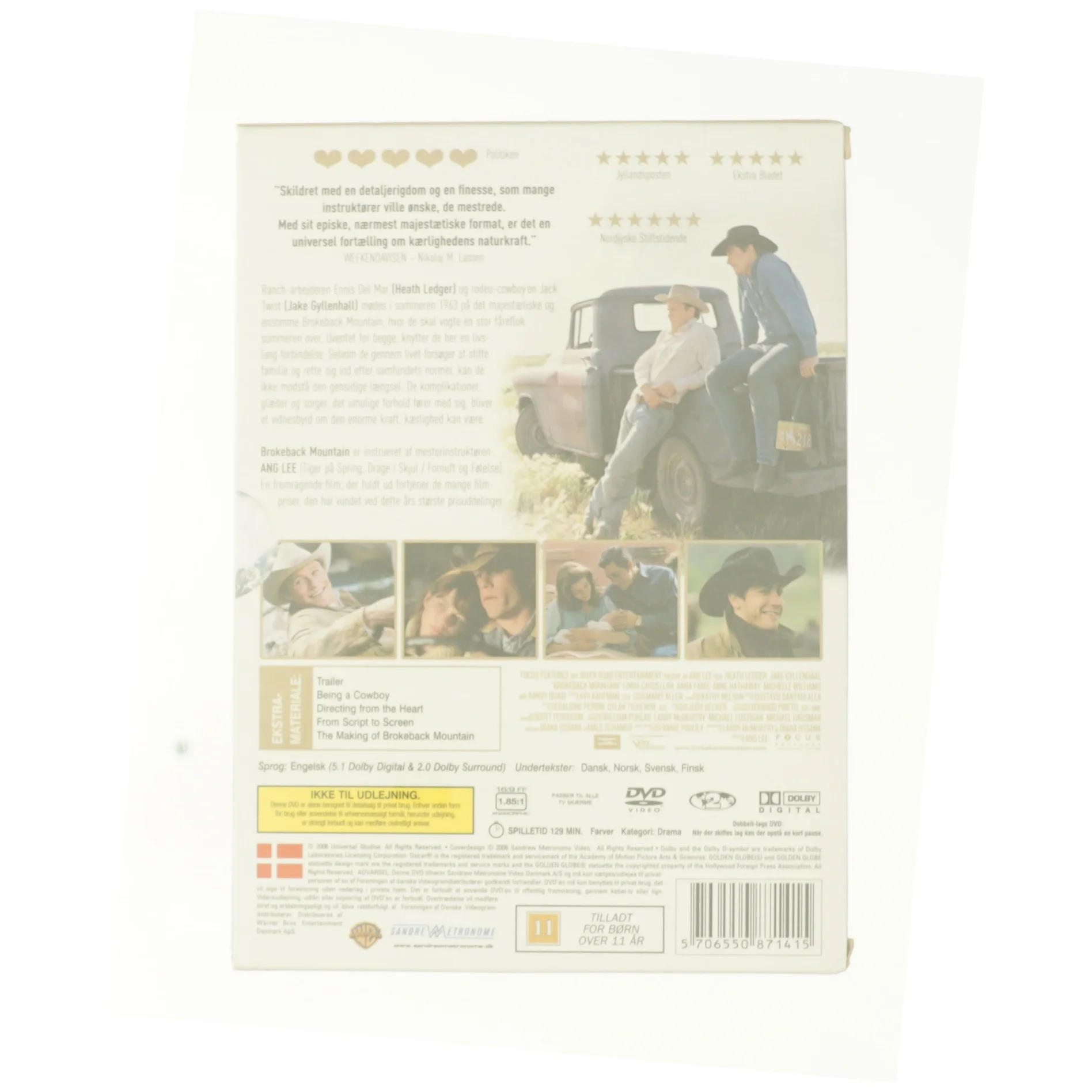 Brokeback Mountain* fra DVD