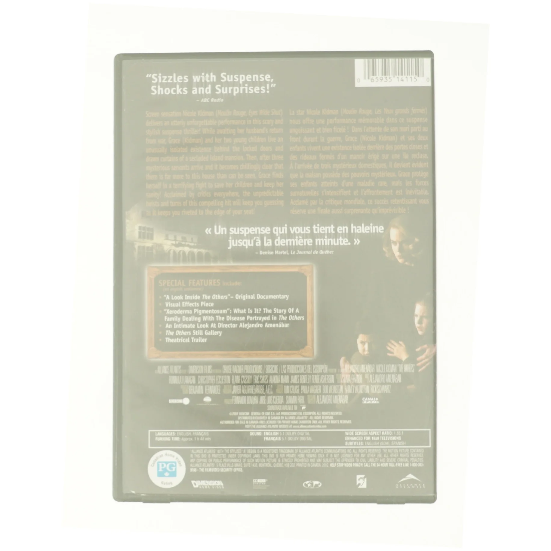 The Others (Two-Disc Collector's Edition) (2003) Nicole Kidman fra DVD