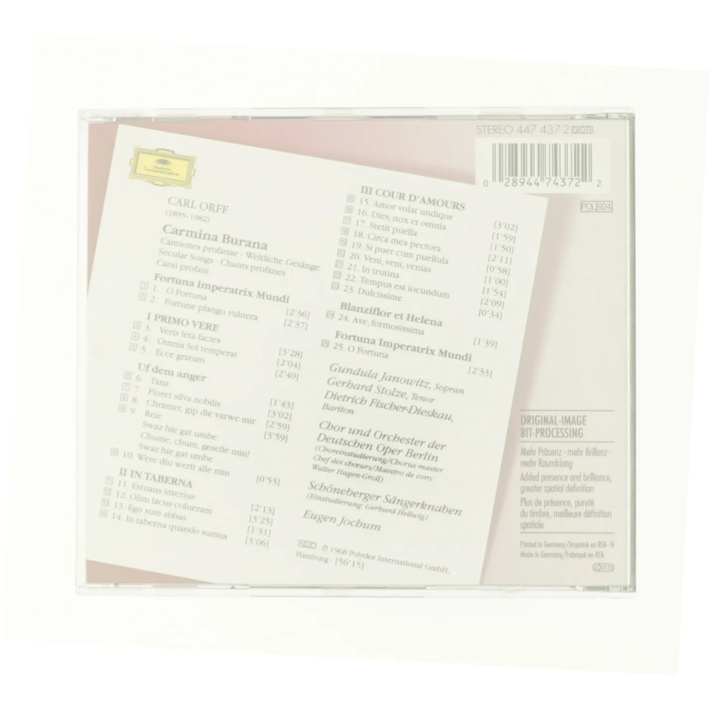 Carmina Burana (CD) fra DVD