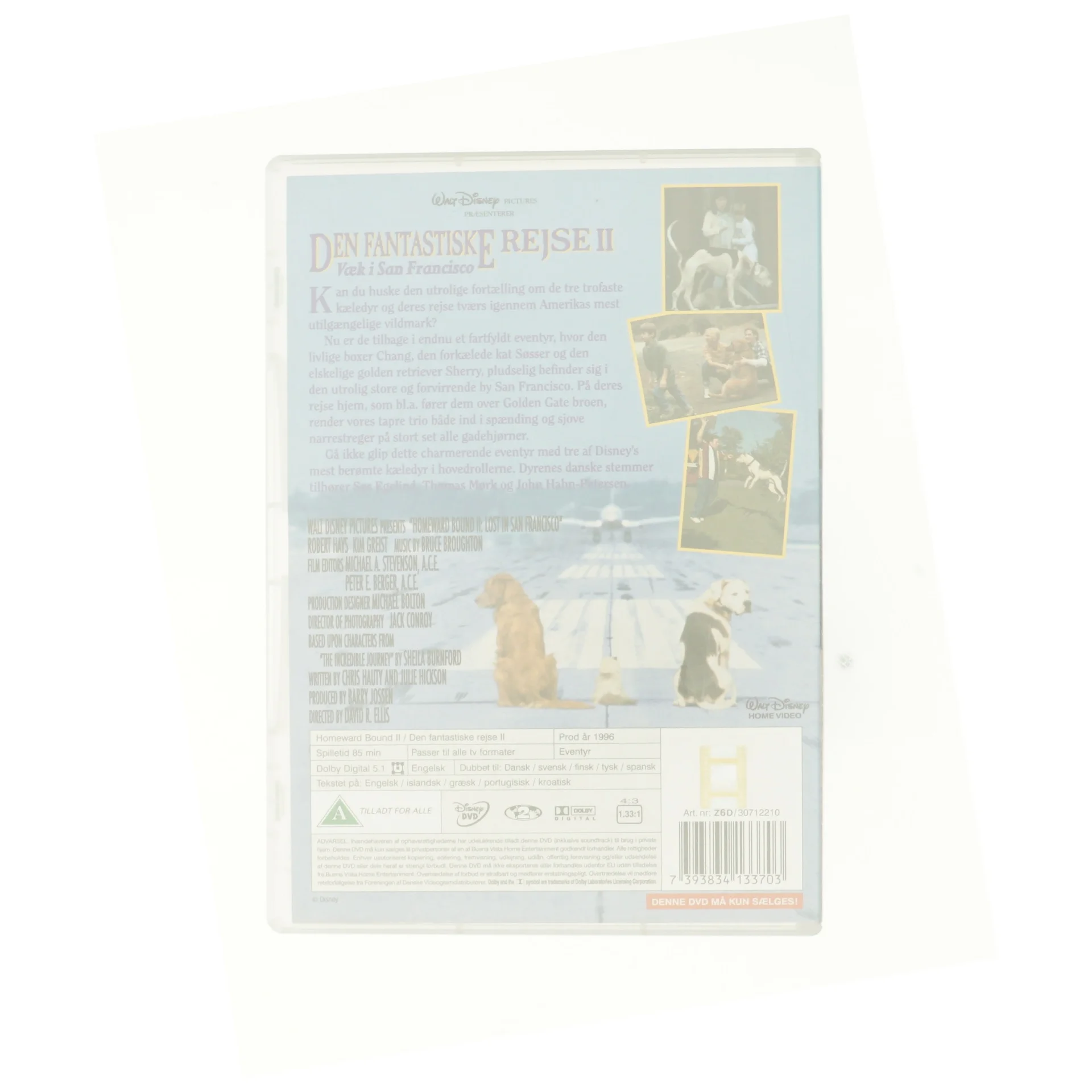 Disneys - Homeward Bound 2: Lost in San Francisco / den Fantastiske Rejse Ii: Væk