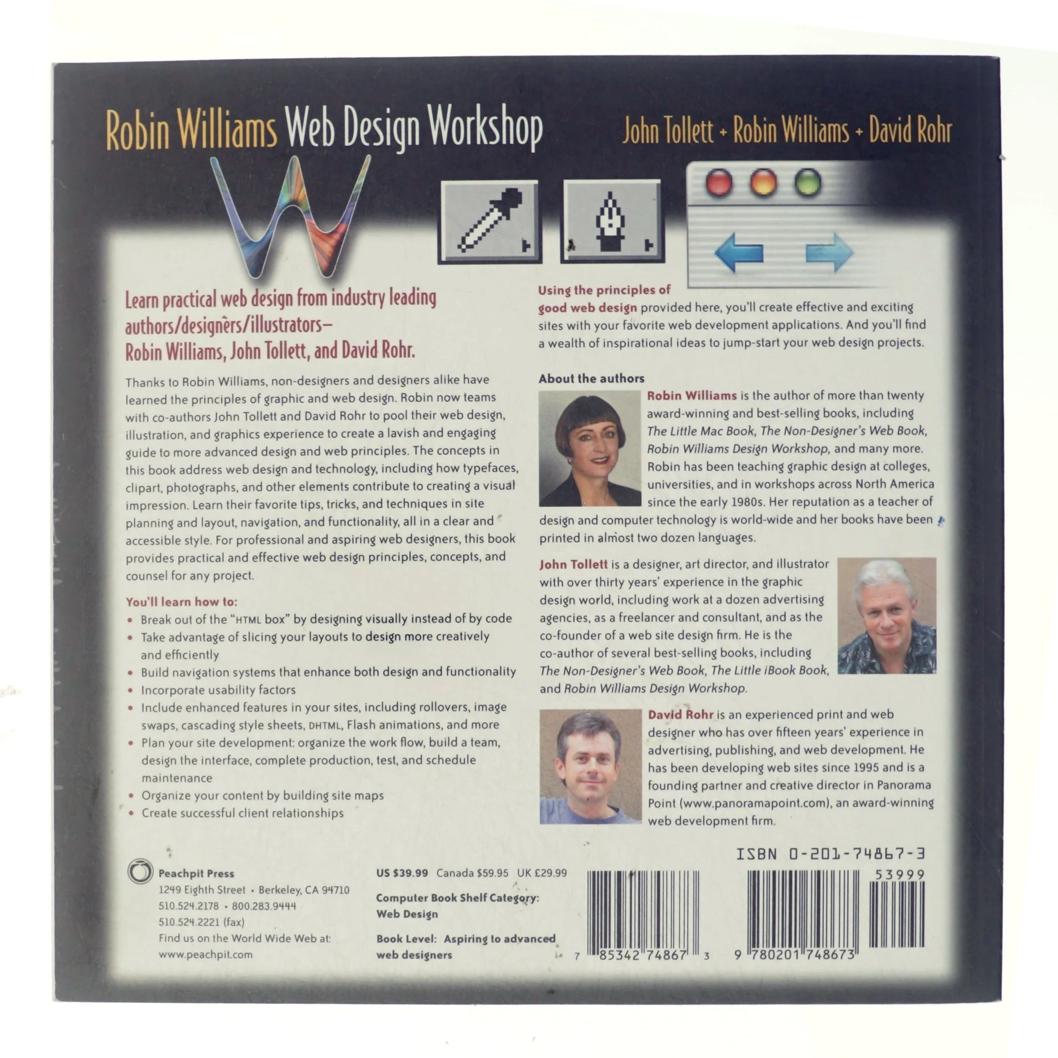 Robin Williams Web design workshop (Bog)