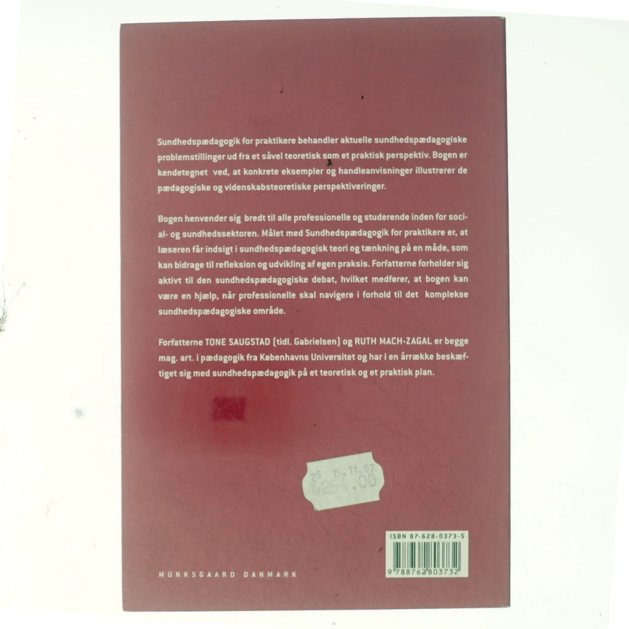 Sundhedspædagogik for praktikere (Bog)