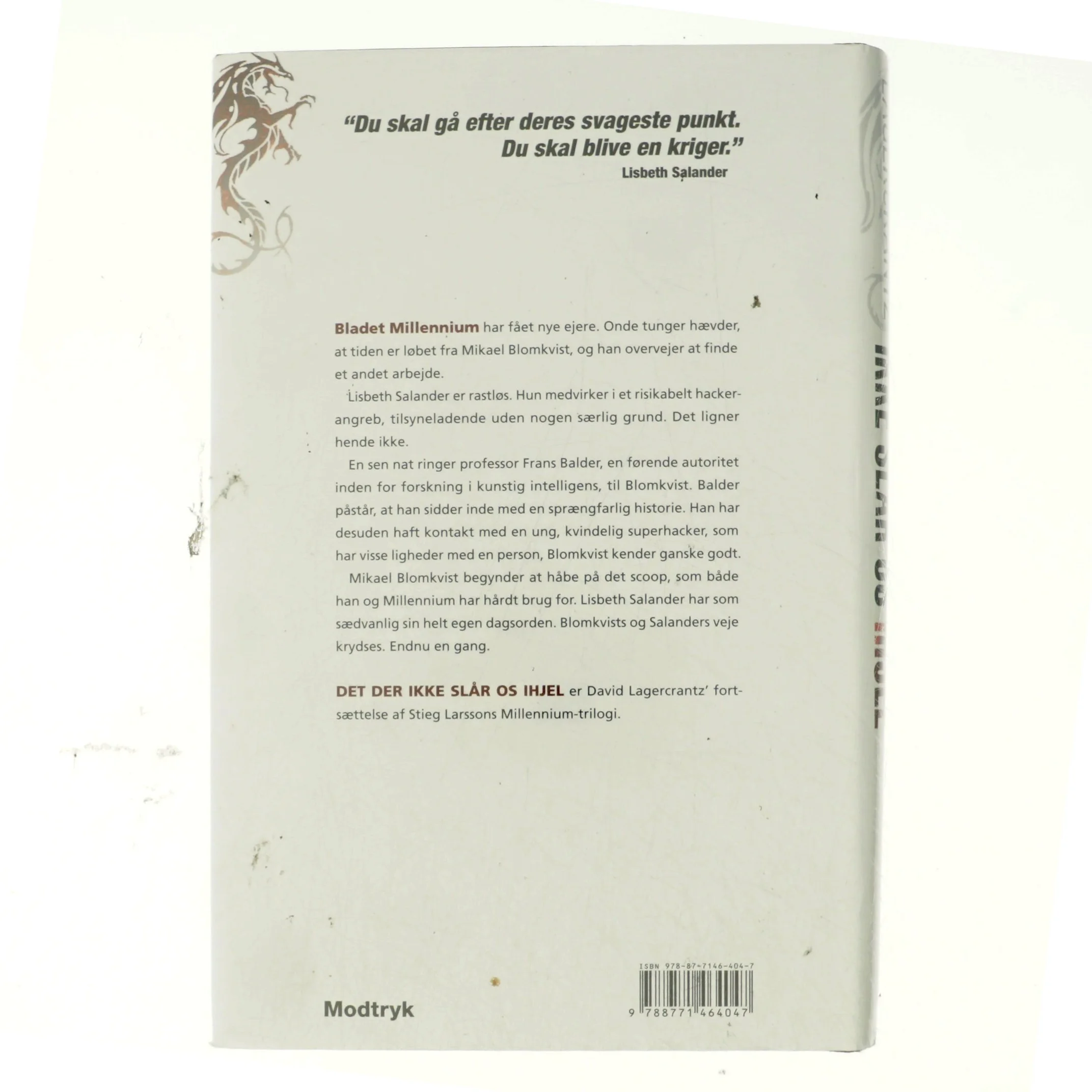 Det der ikke slår os ihjel af David Lagercrantz (Bog)