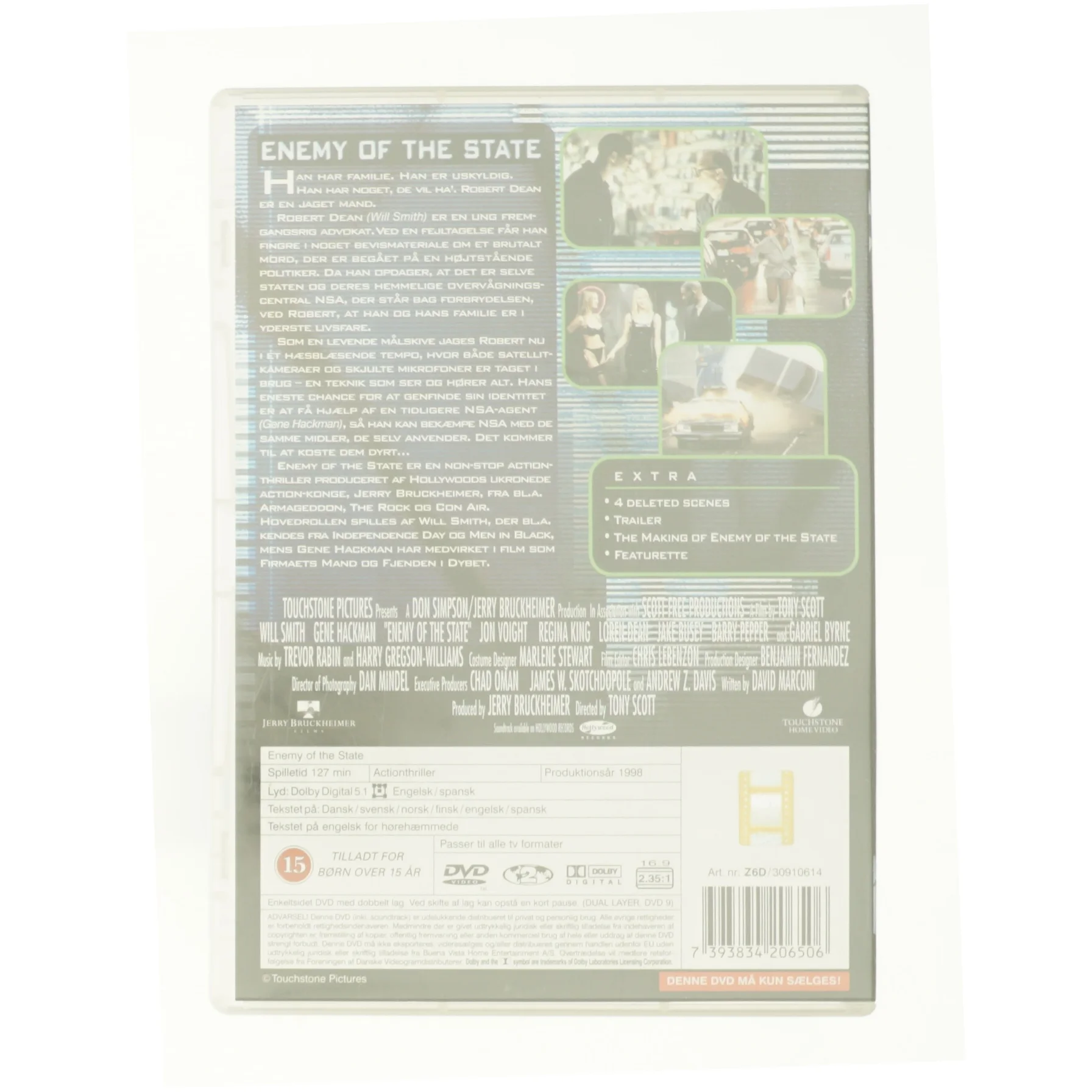 Enemy of the state fra DVD