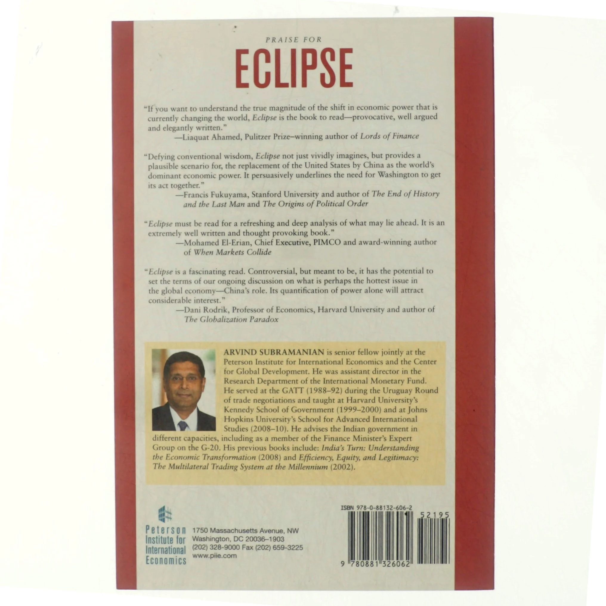Eclipse : living in the shadow of China's economic dominance af Arvind Subramanian (Bog)