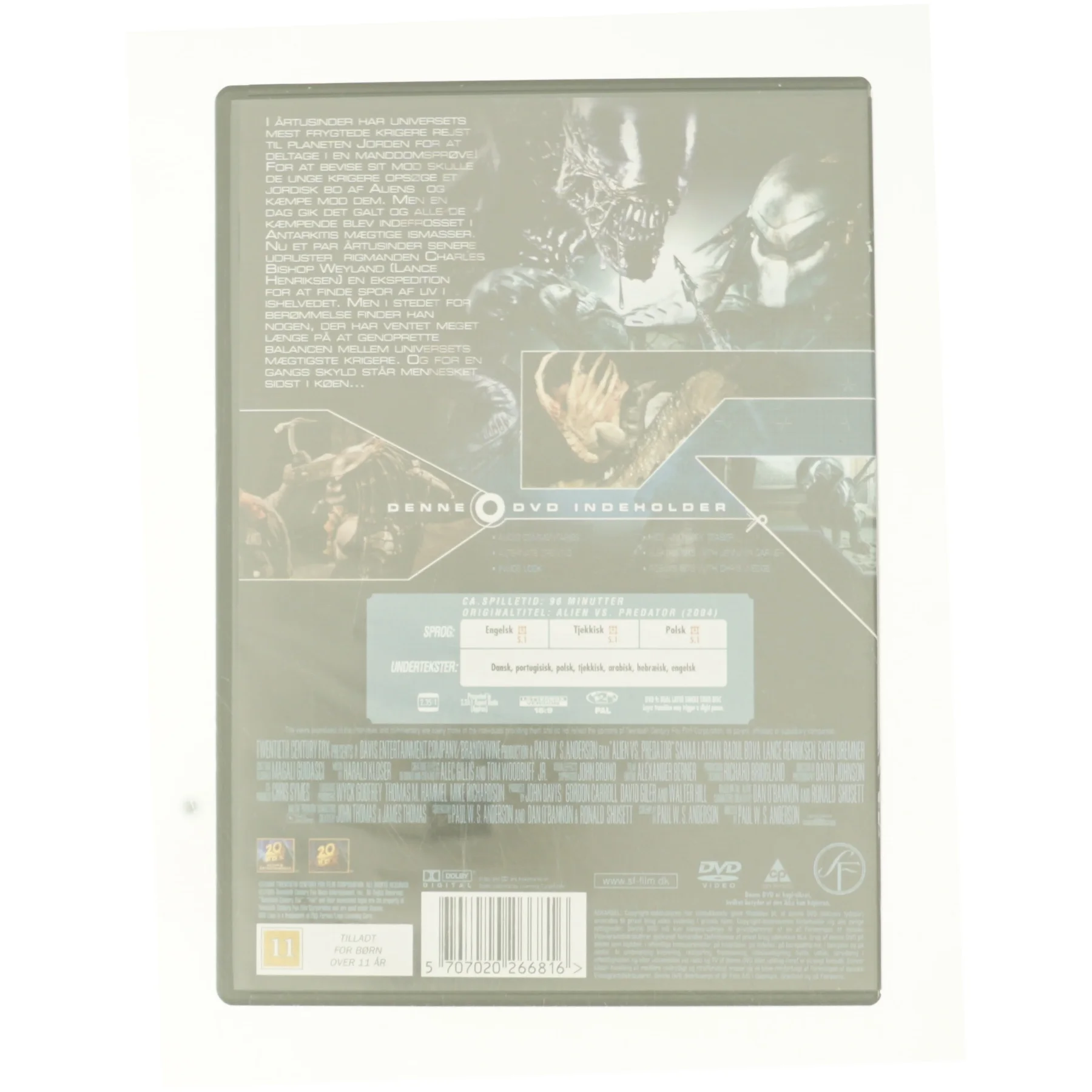 Alien vs. Predator fra DVD