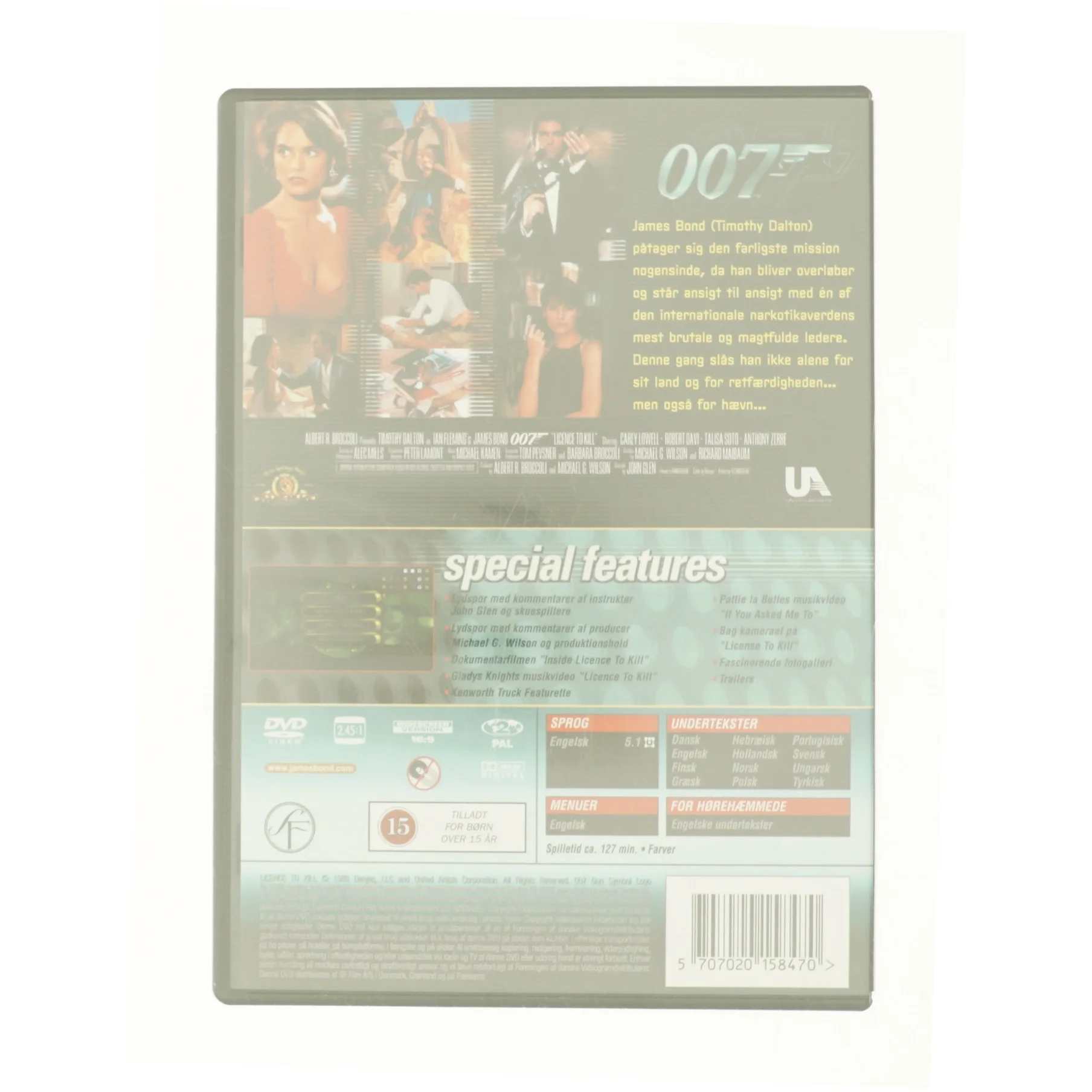 Agent 007 - License to Kill fra DVD