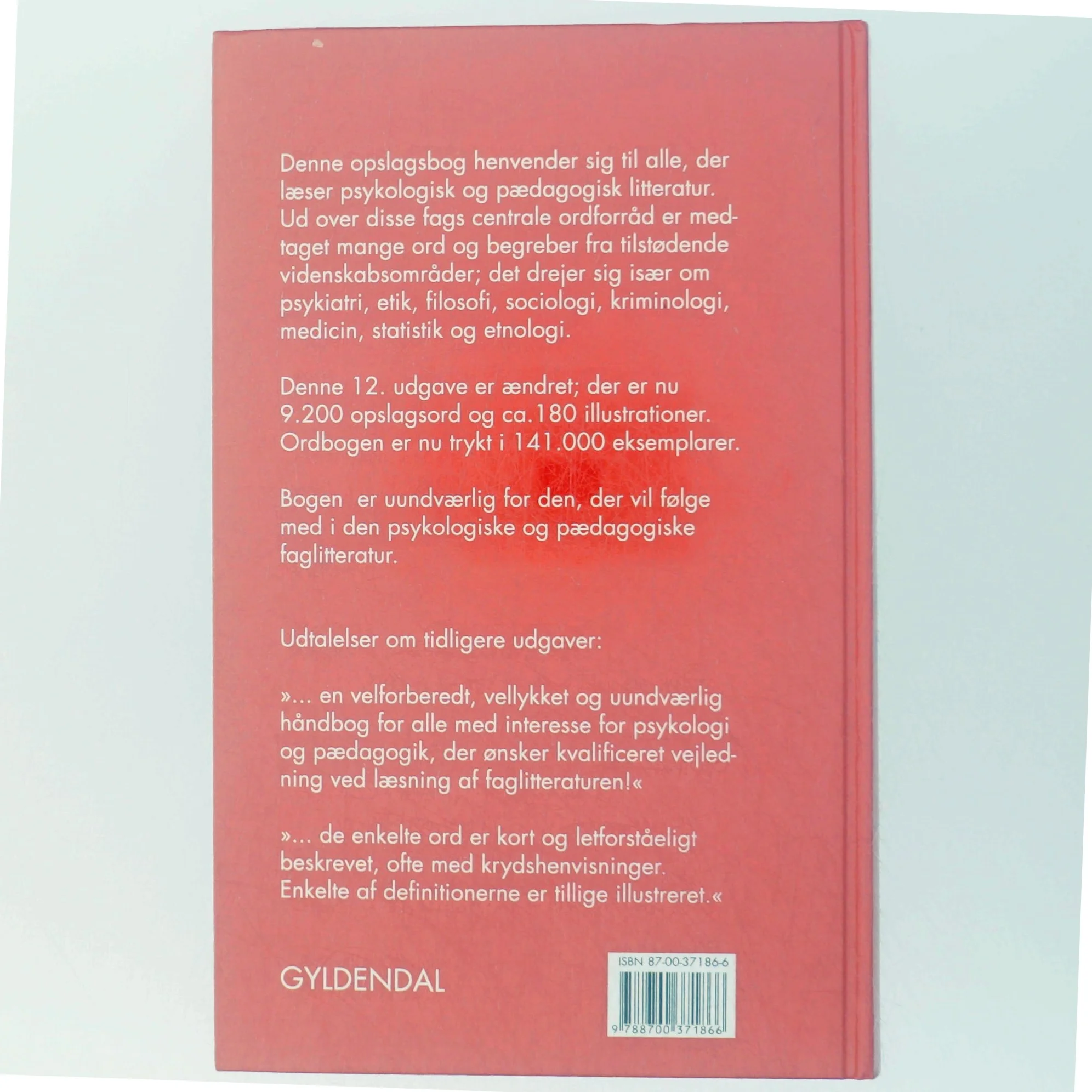 Psykologisk-pædagogisk ordbog (Bog)