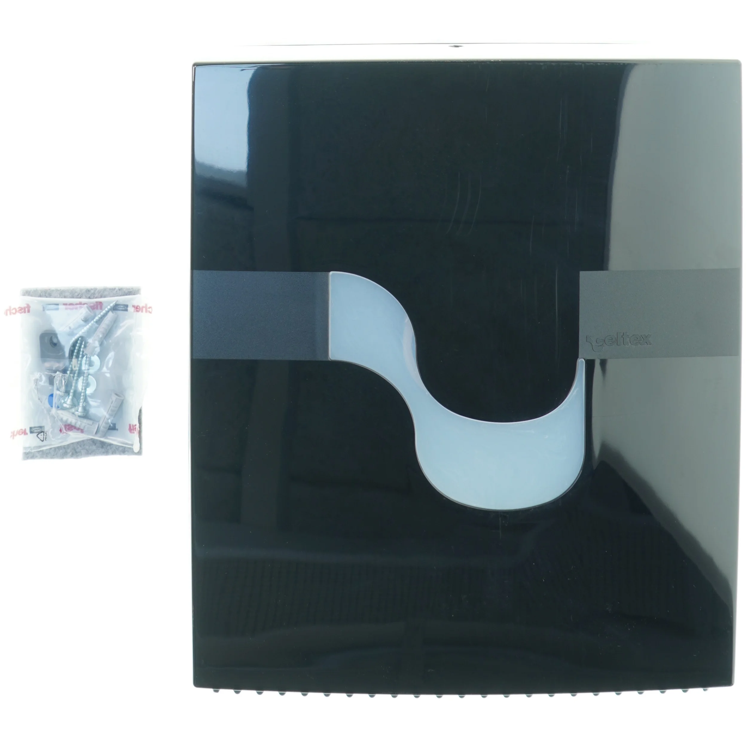 Dispenser jumbo toilet paper mega mini 9 2 2 0 0 black fra Celtex (str. 39 x 33 x 13 cm)