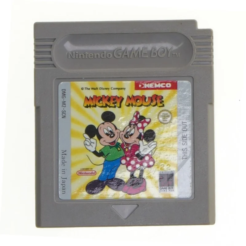 Game Boy spil - Mickey Mouse fra Nintendo (str. 6 cm)