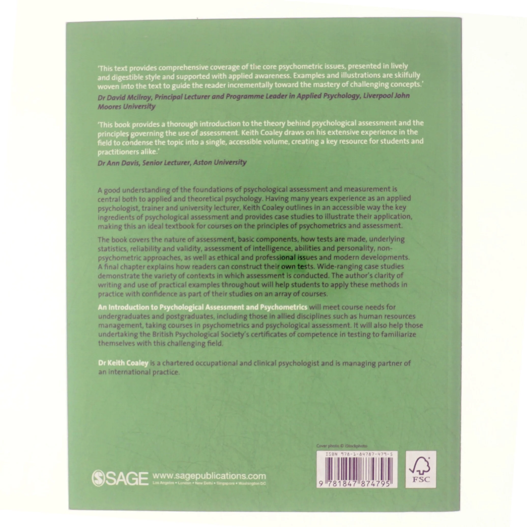An introduction to psychological assessment and psychometrics af Keith Coaley (Bog)