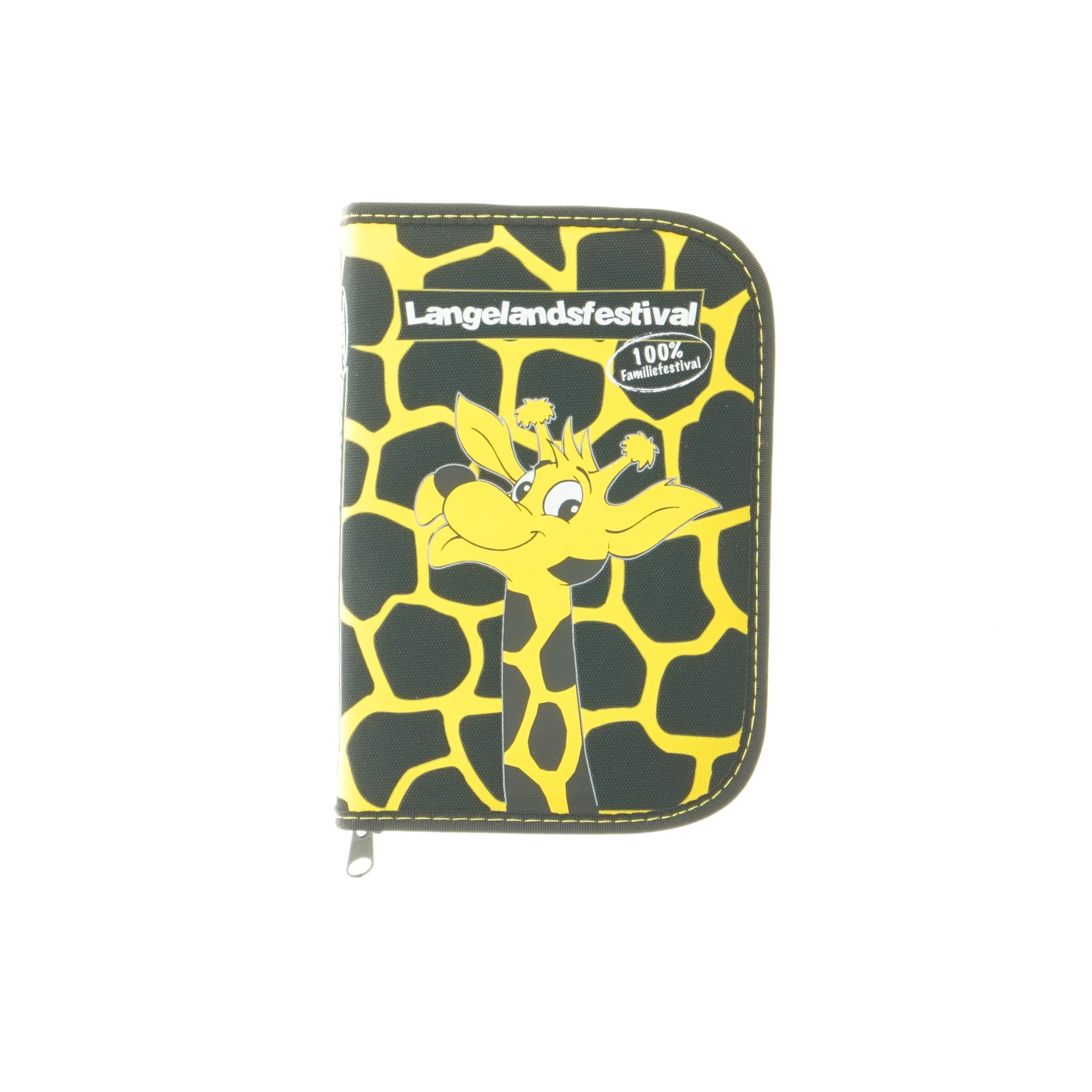Langelandsfestival penalhus med giraffmotiv fra Langelandsfestival (str. 19x13x2,5 cm)