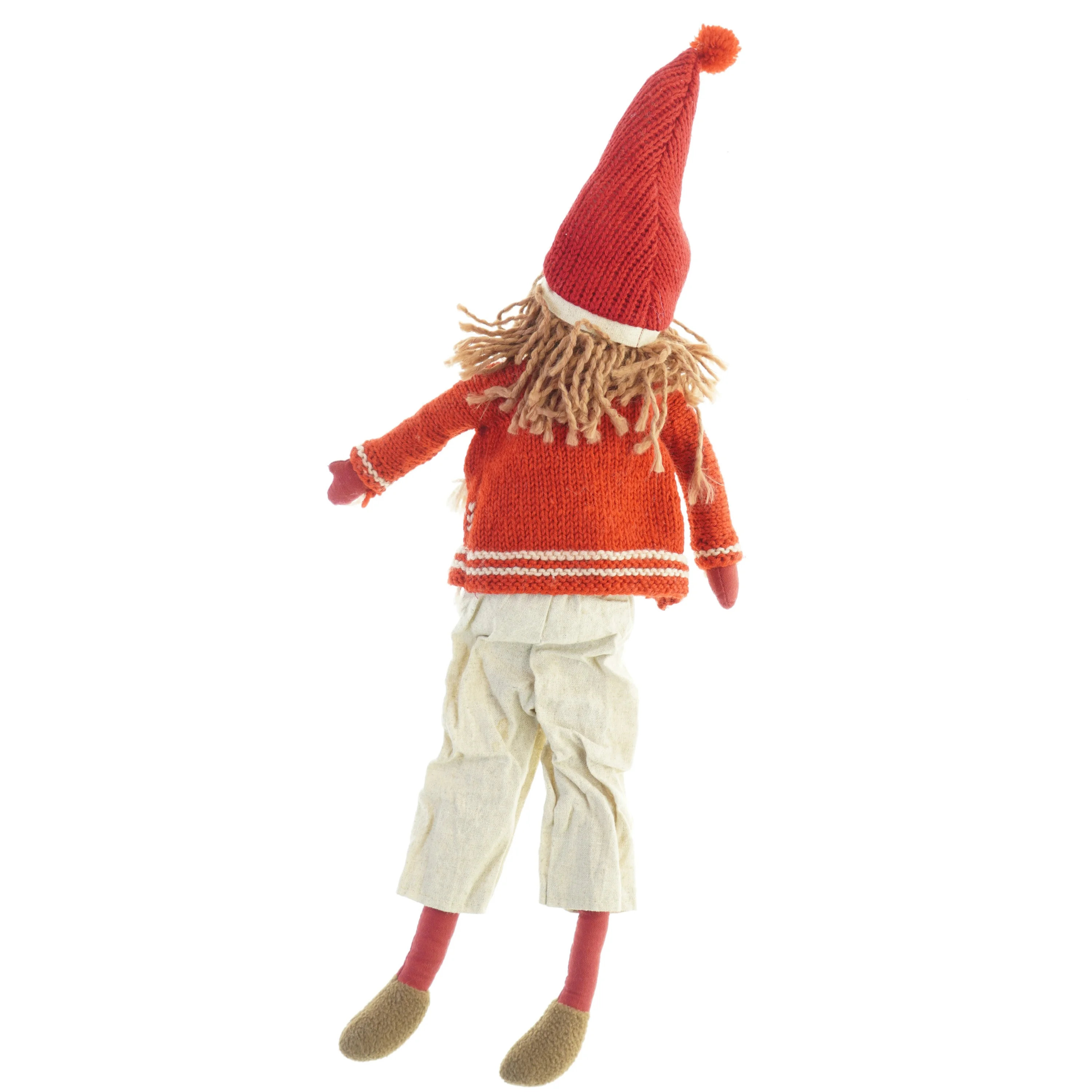 Strikkede nisse dukke (str. Totallængde. 65 cm)