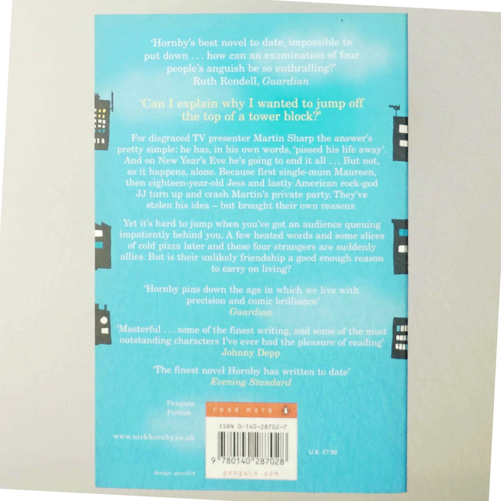 A long way down af Nick Hornby (Bog)