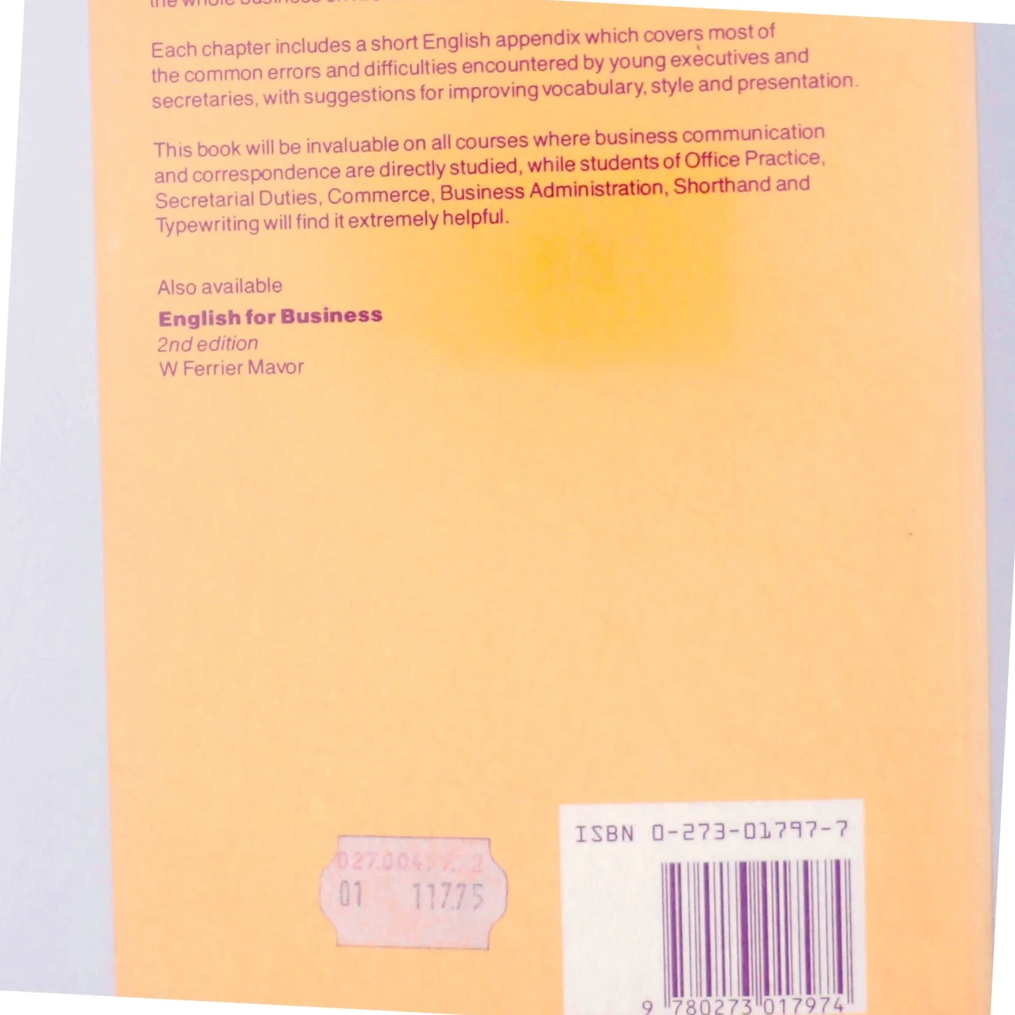 Pitman Business Correspondence af Geoffrey Whitehead, David H. Whitehead (Bog)