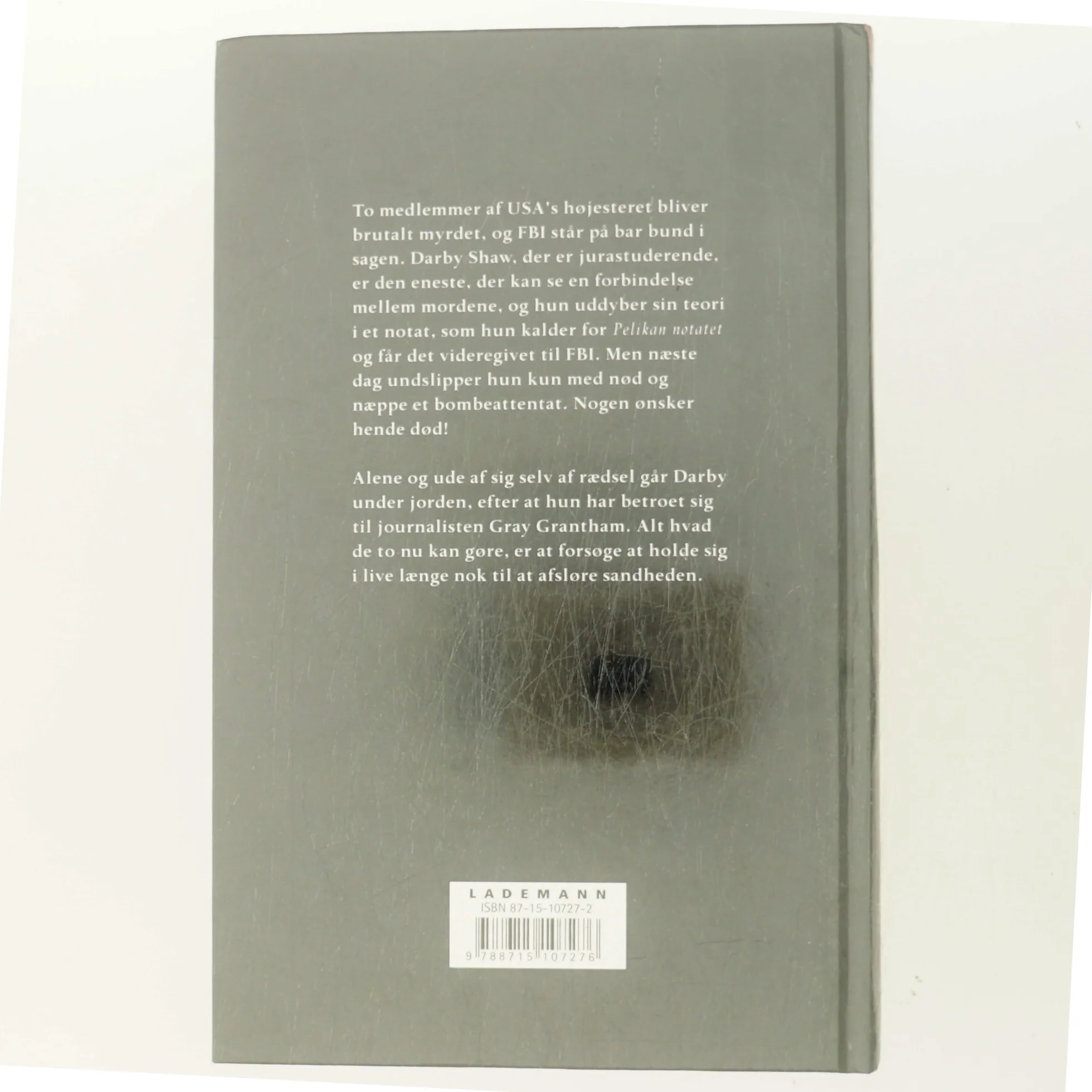 Pelikan notatet af John Grisham (Bog)