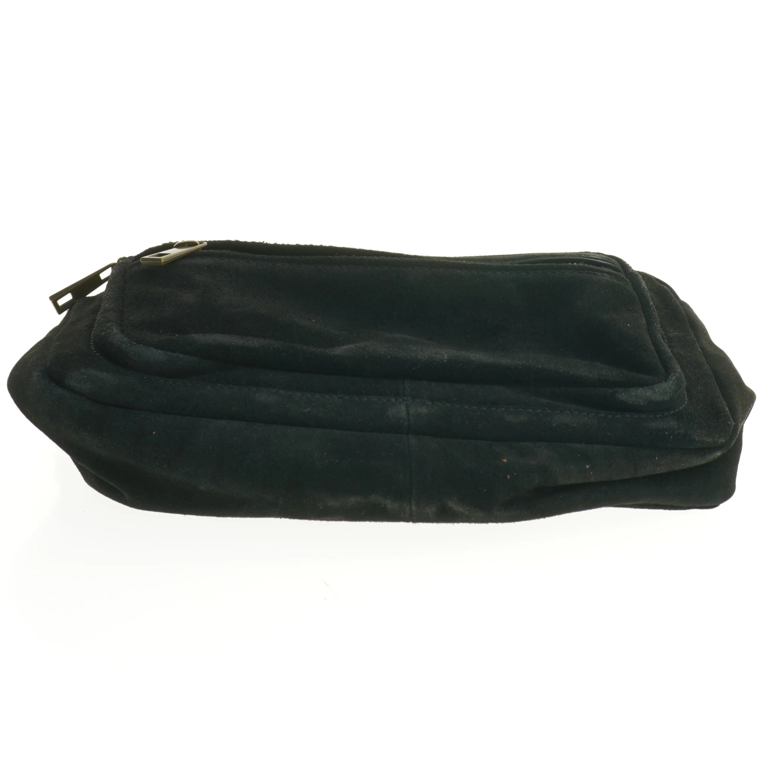 Sort bæltetaske i velour