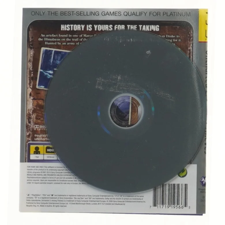 Uncharted 2: Among Thieves til PS3 (Platinum) – I plastlomme