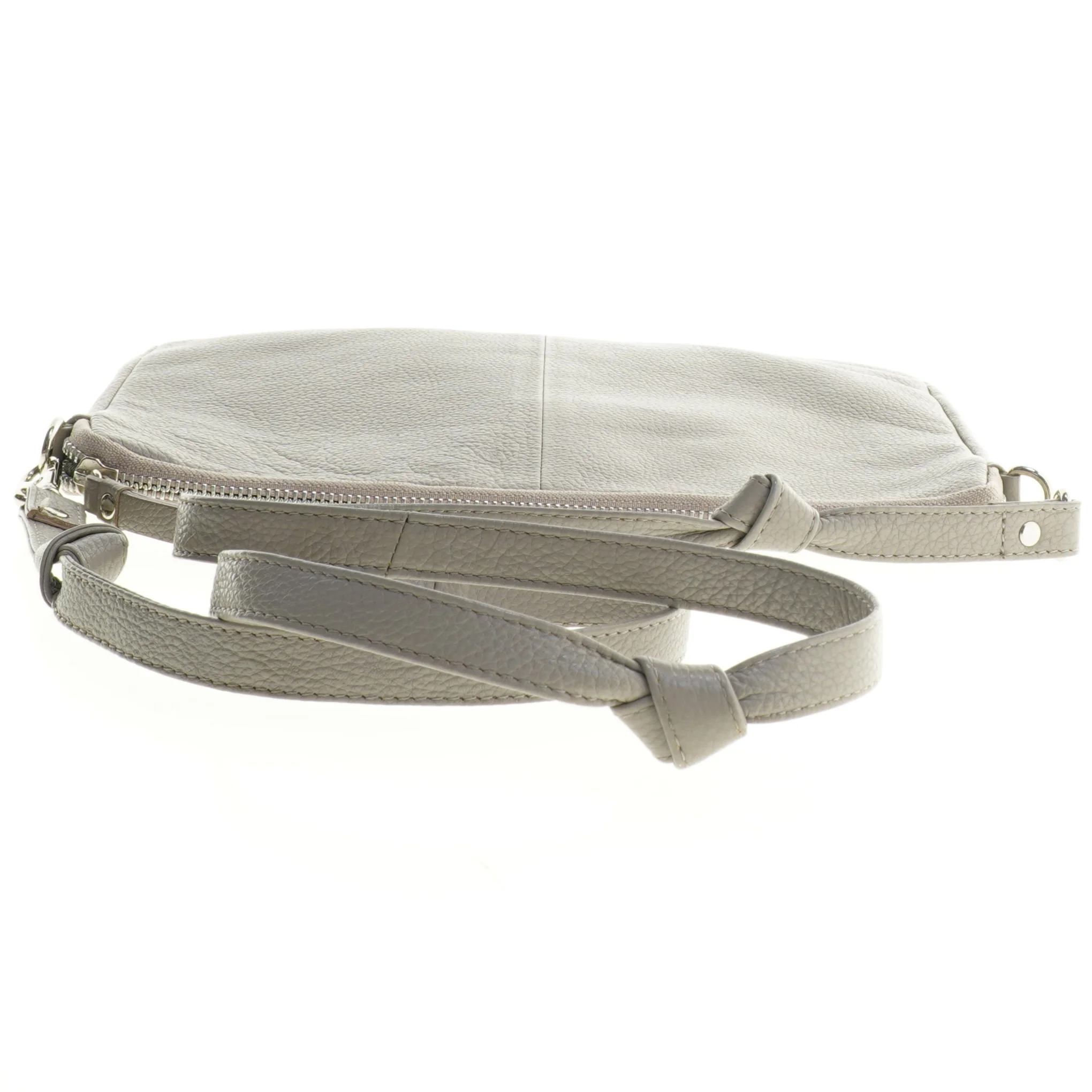 Skuldertaske i læder med farveblok-design fra Aura (str. 28 x 22 cm)