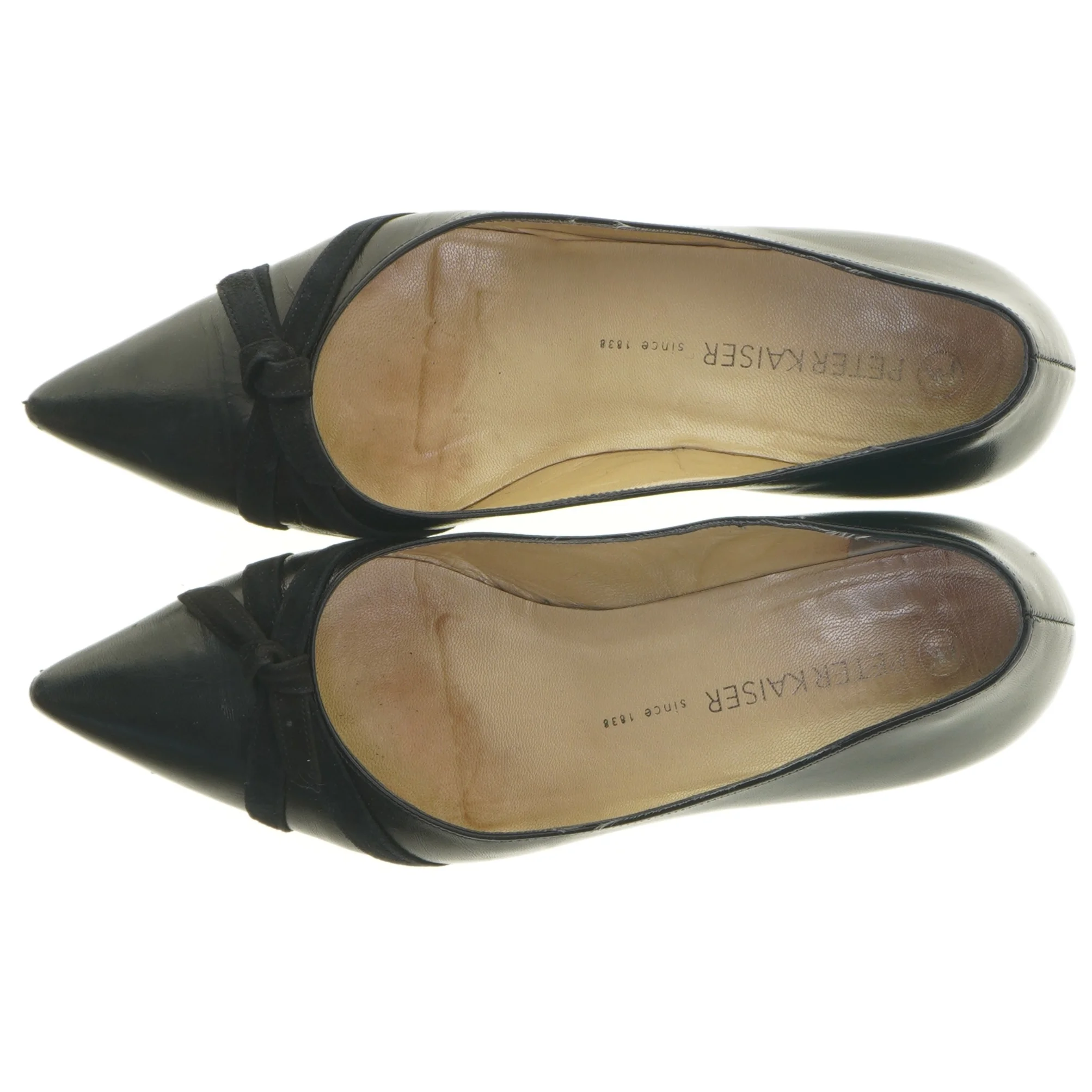 Sorte læderpumps fra Peter Kaiser (str. 5,5)