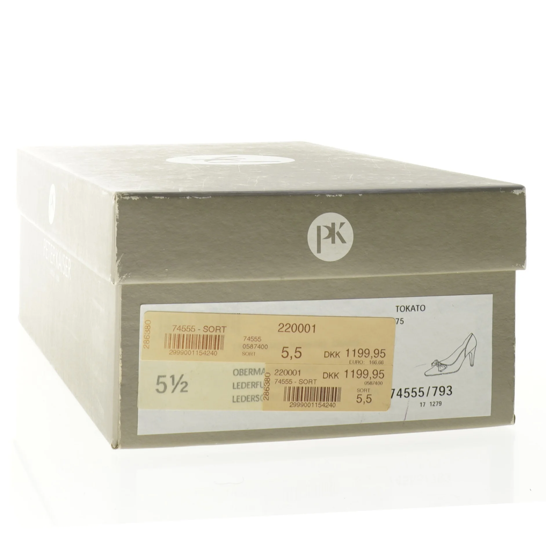 Sorte læderpumps fra Peter Kaiser (str. 5,5)