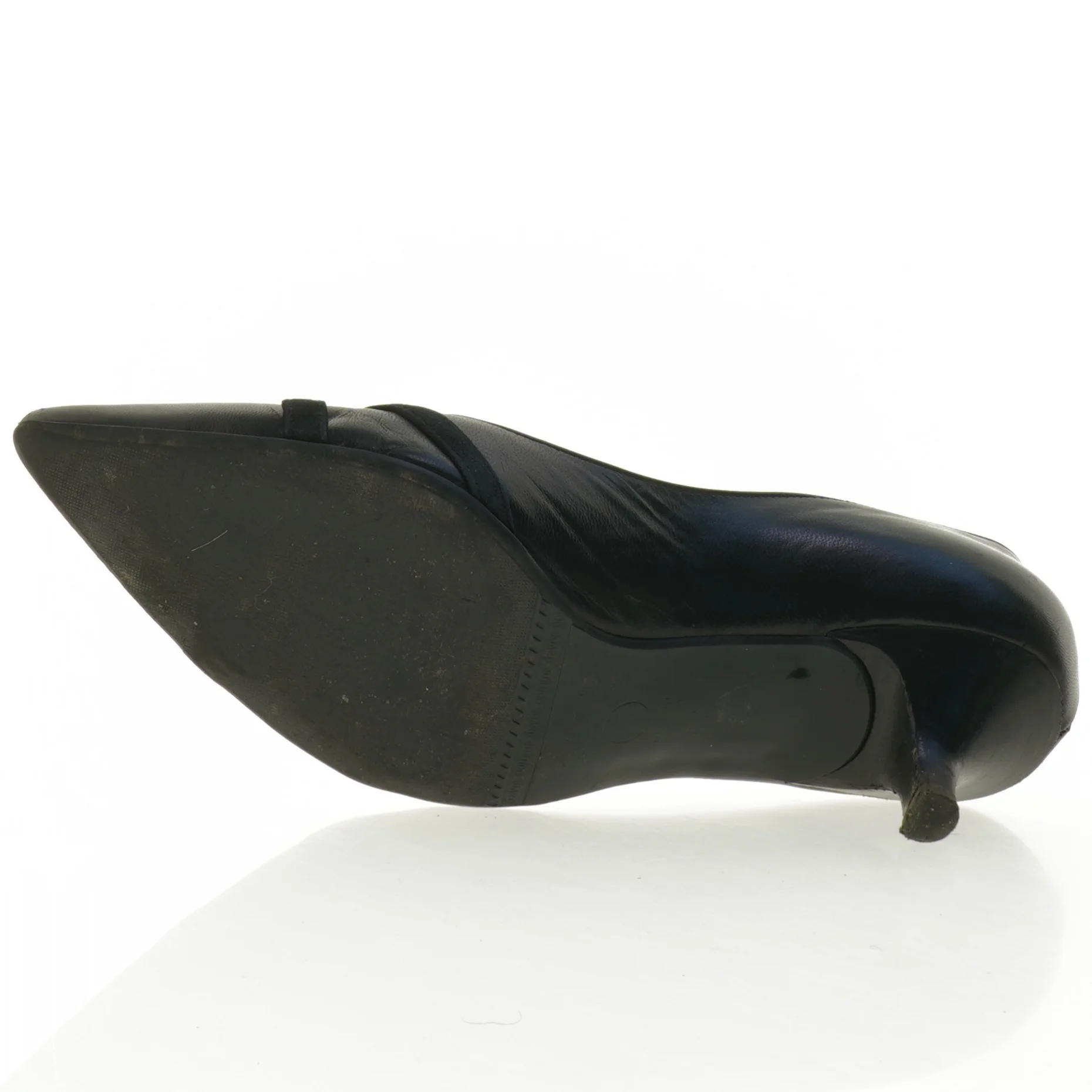 Sorte læderpumps fra Peter Kaiser (str. 5,5)