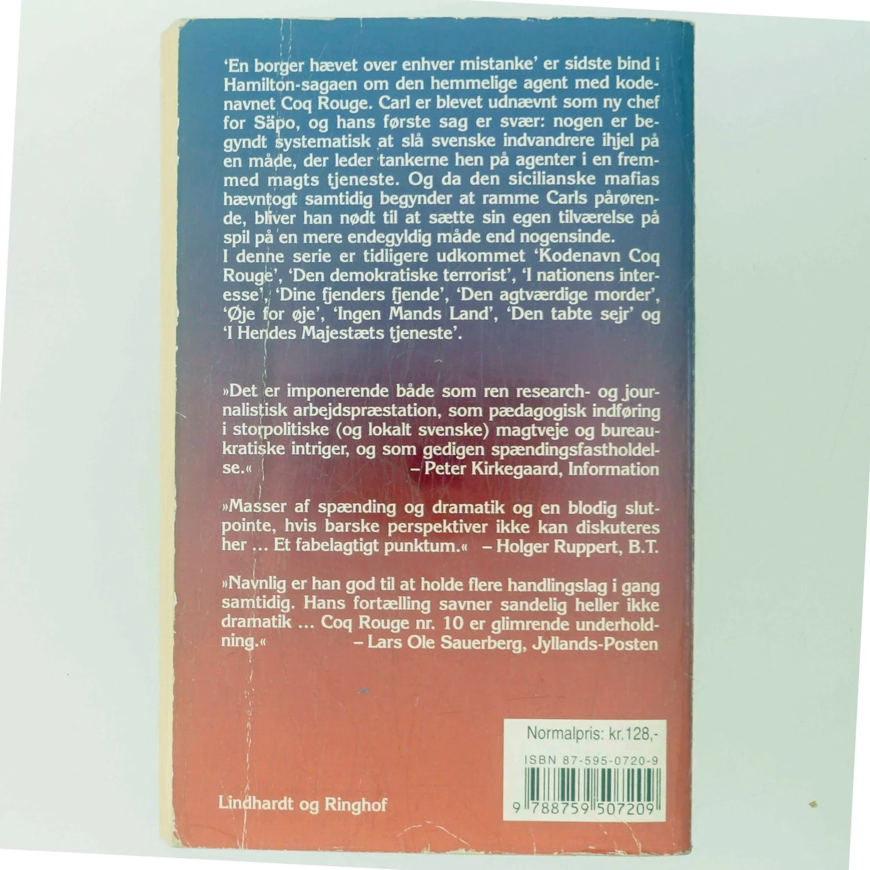 En borger hævet over enhver mistanke af Jan Guillou (Bog)