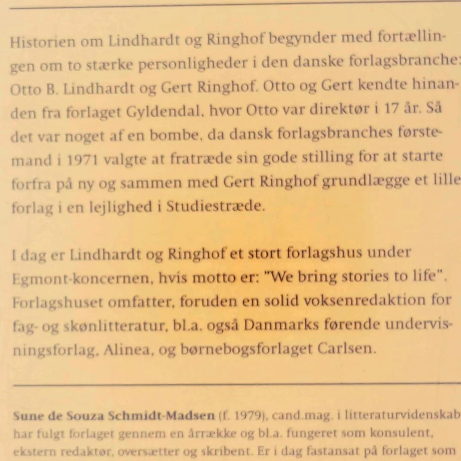 Lindhardt og Ringhof af Sune de Souza Schmidt-Madsen (Bog)