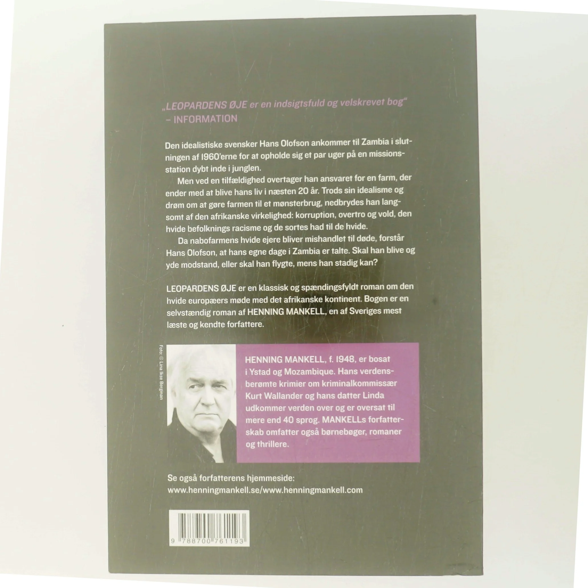 Leopardens Øje af Henning Mankell (Bog)