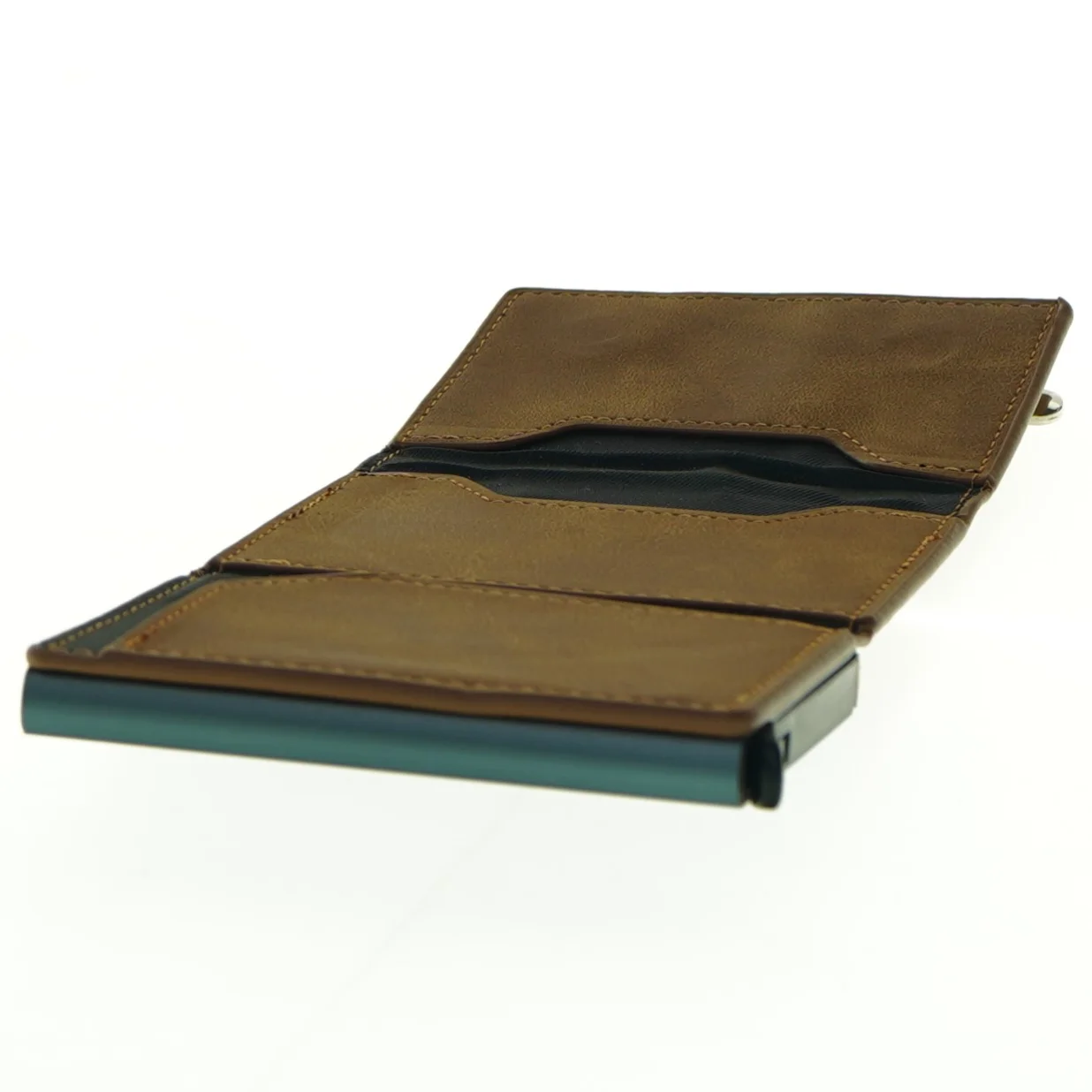 Læder tegnebog (str. 10 x 7 cm)