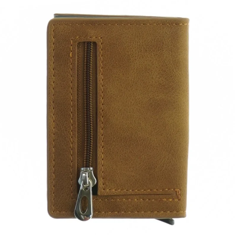 Læder tegnebog (str. 10 x 7 cm)