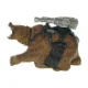 Legetøjs bjørn i plast (str. LBH 20x7x13 cm)