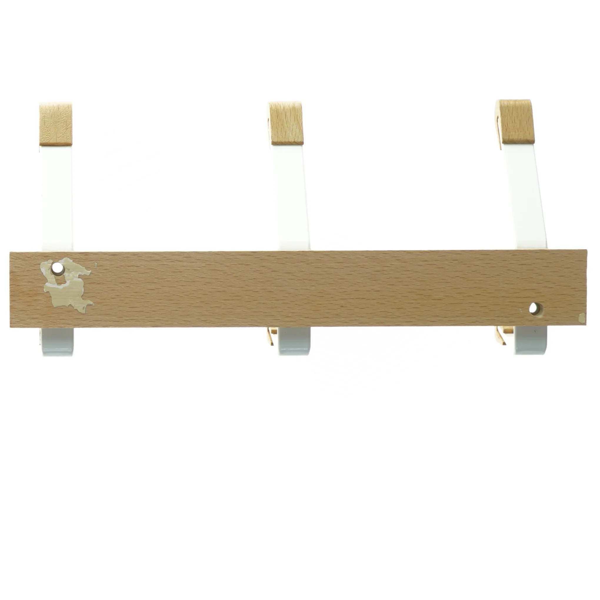 Knagerække i træ og metal (str. Længde 27 cm)